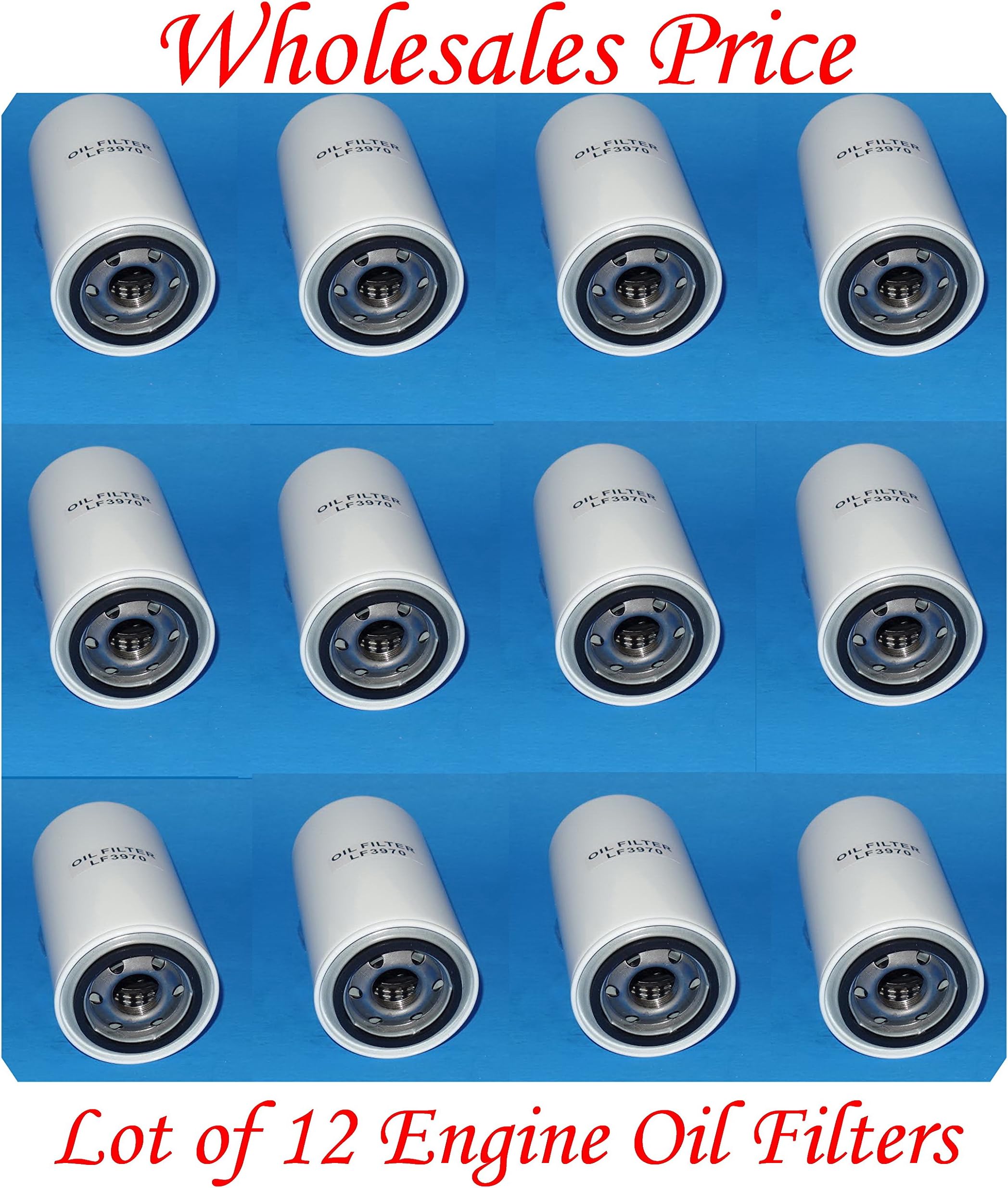 (Lot 12)LF3970 Oil Filter Fits: FORD WITH CUMMINS ENGINE : E-250 2005 E-350 00-07 E-450 00-07 E-550 02-03 F-250 SUPER DUTY 00-07 F-450 SUPER DUTY 00-07 F-550 SUPER DUTY 00-07 F-650 00-15 F-750 00-13