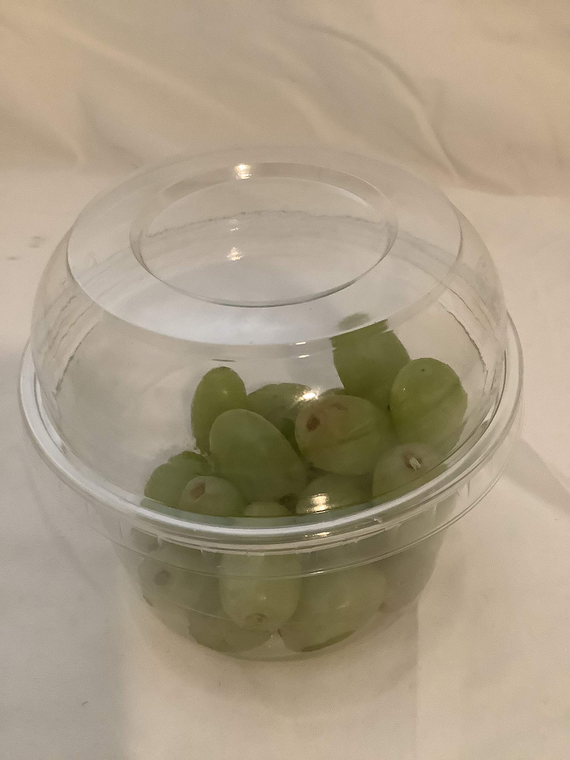 32oz Clear PET Round Deli Container with dome lids | 360-Degree Seal, Leak-Resistant | Recyclable,BPA Free | Case Count 200 (32oz deli container/dome lids)