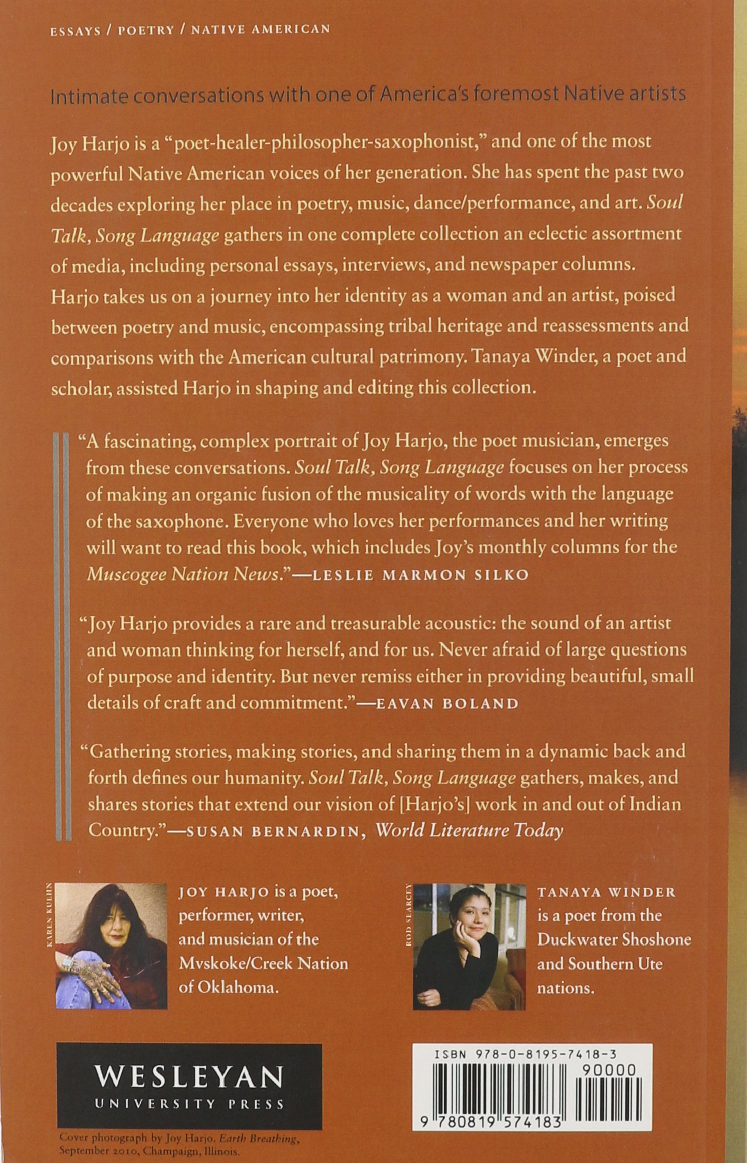 Soul Talk, Song Language: Conversations with Joy Harjo