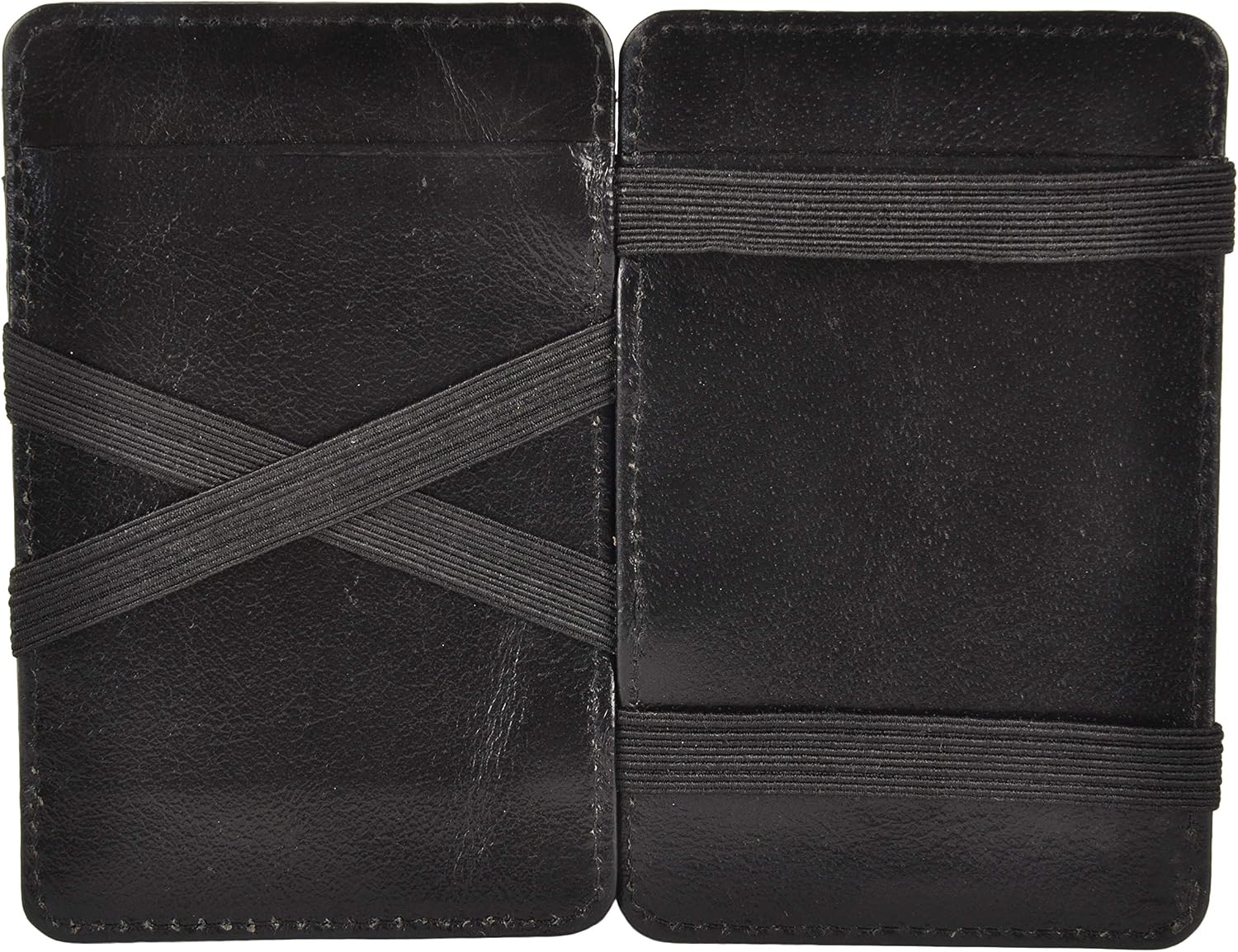 XAX RFID Blocking Thin Minimalist Magic Wallet, Vegetable Tan Leather