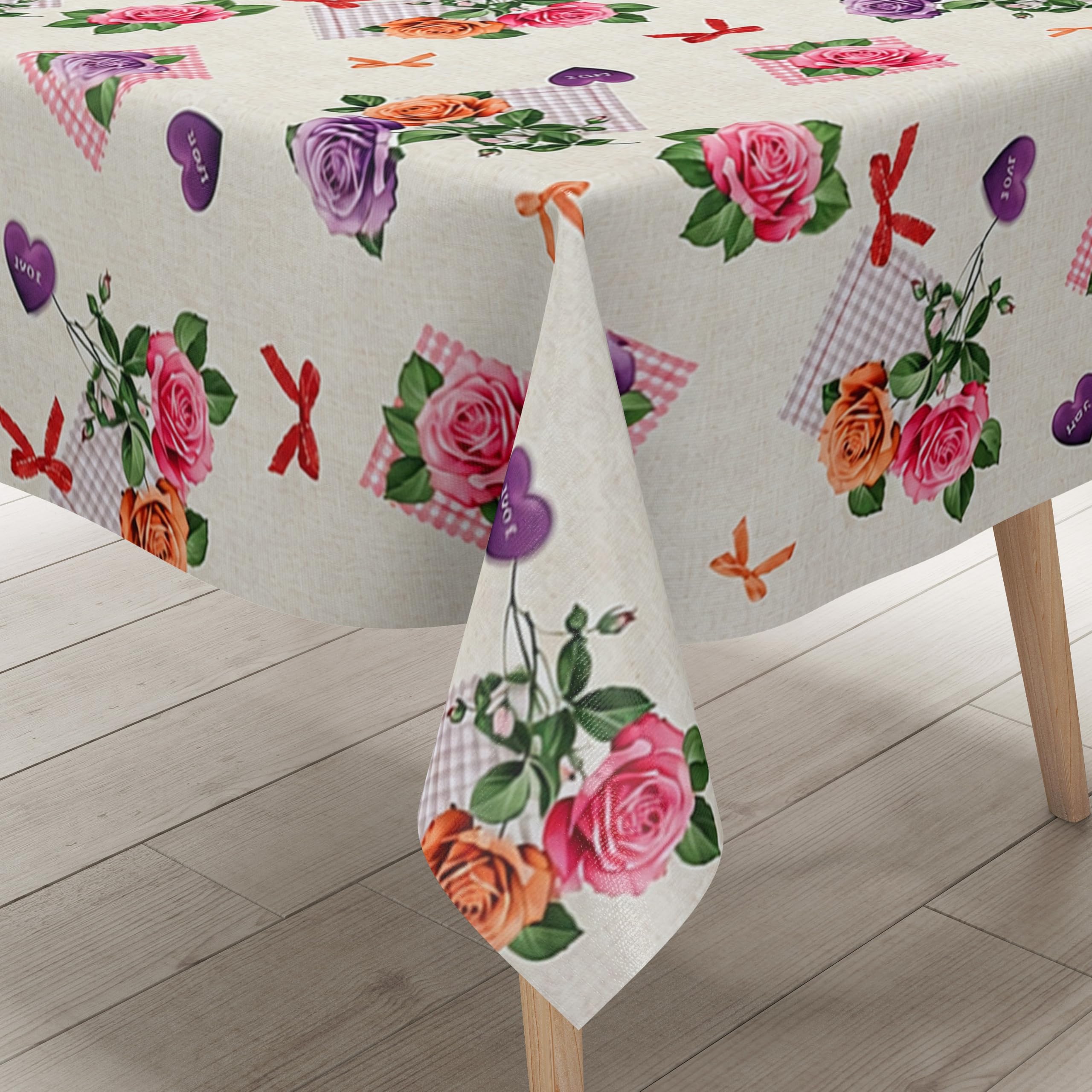 Nappe en toile cirée antitache et sur mesure pour protéger la table sans plis