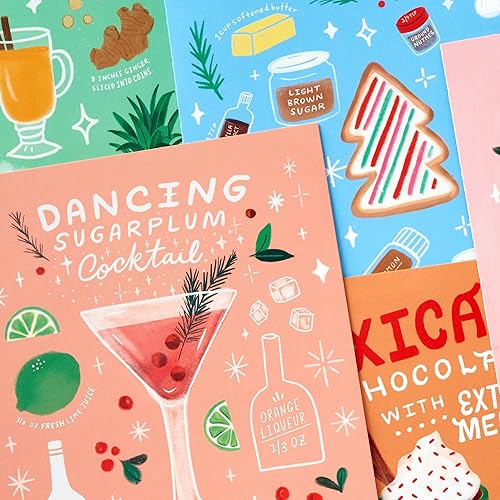 Miniatura 6 de Hallmark Surtido de tarjetas navideñas en caja con recetas navideñas (15 tarjetas con sobres)