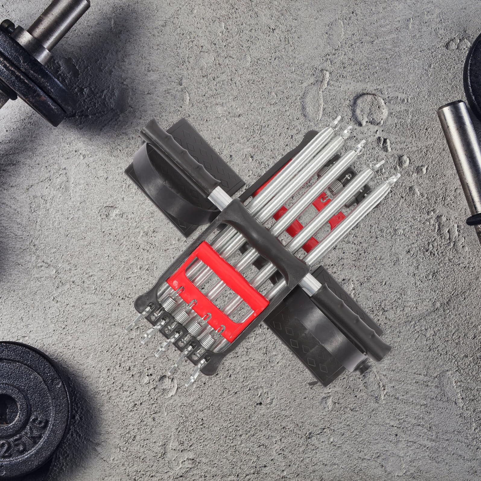 Tragbarer Brust-Expander mit rutschfestem Griff – Federstahl-Widerstandstrainingsgerät für Männer – ideal für Arm- und Brusttraining, Fitness-Zubehör