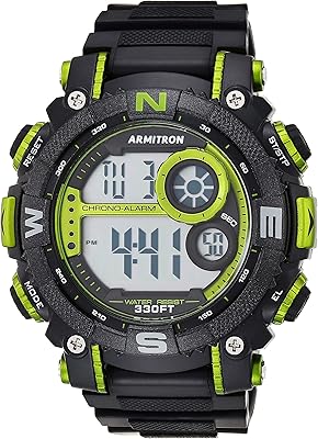 Armitron Sport Men's Digital Chronograph Resin Strap Watch, 40/8284