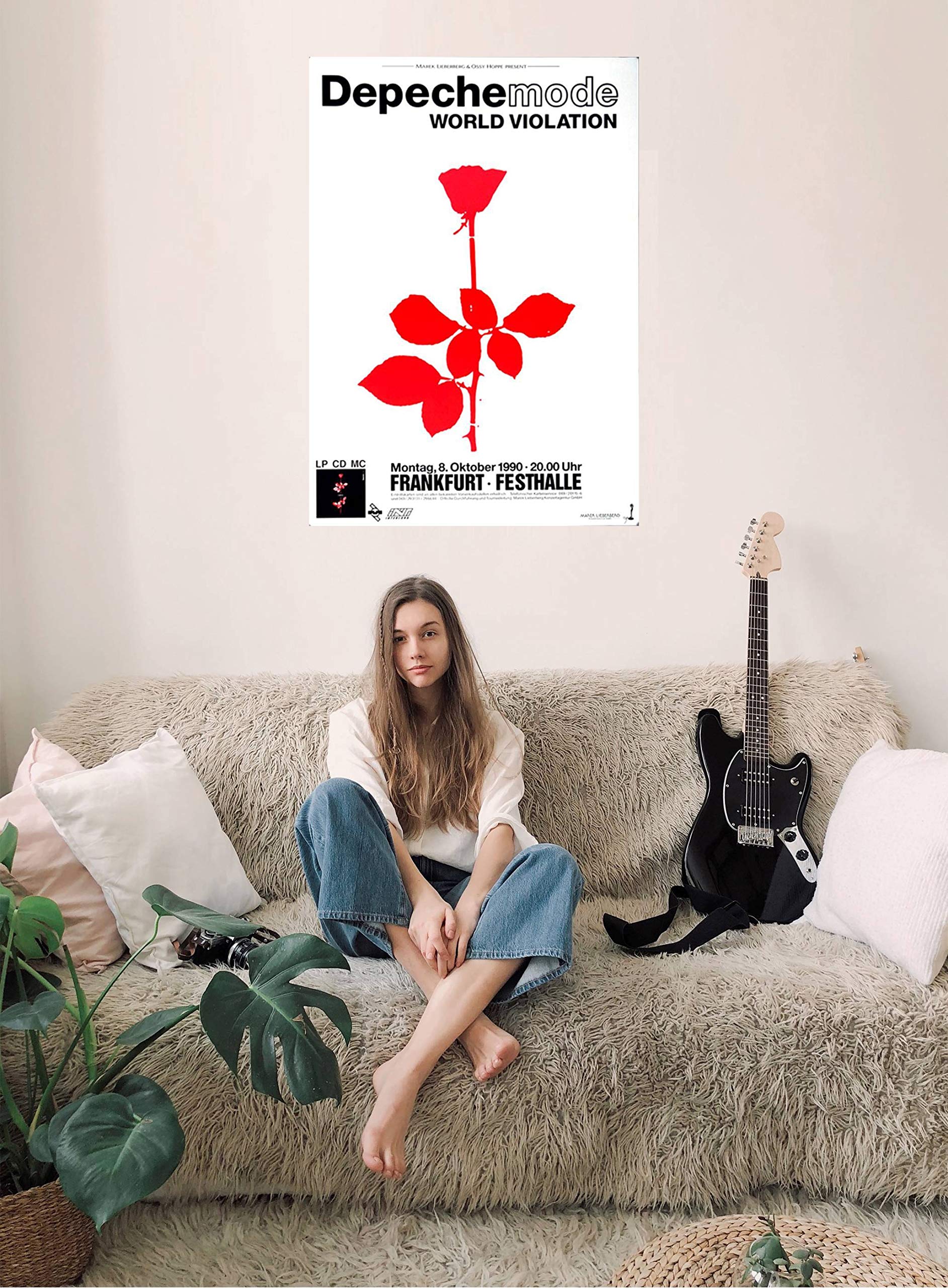 Depeche Mode - World Violation 1990 - Poster, Concertposter