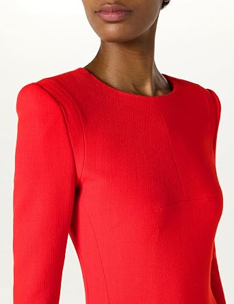 Slim Pleated Back Midi Dress