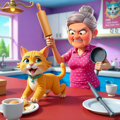 Mein süßes virtuelles Haustier-Katzensimulatorspiel 2024: ultimatives Tier-Kätzchen-Lebensabenteuer vs. Hundesimulator, kleine Katzenspiele für Kinder