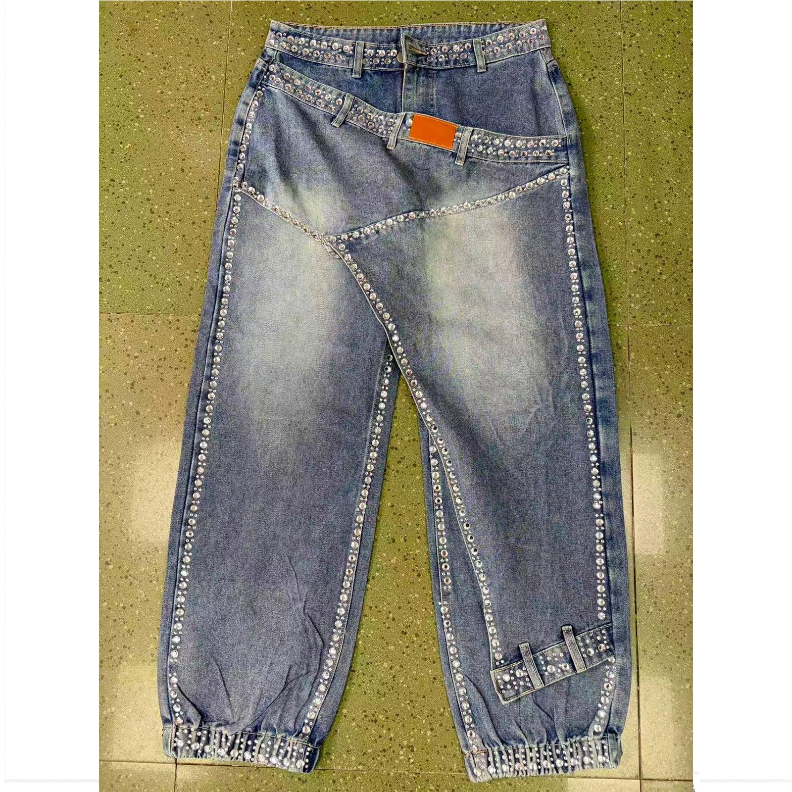 Jeans Donna Vita Alta Wide Leg Jeans Baggy Casual Larghi Pantaloni Denim Vita Alta Gamba Larga Curvy Wide Leg Pantaloni Elasticizzati Leggeri Comodi Y2k Pantalone Vintage
