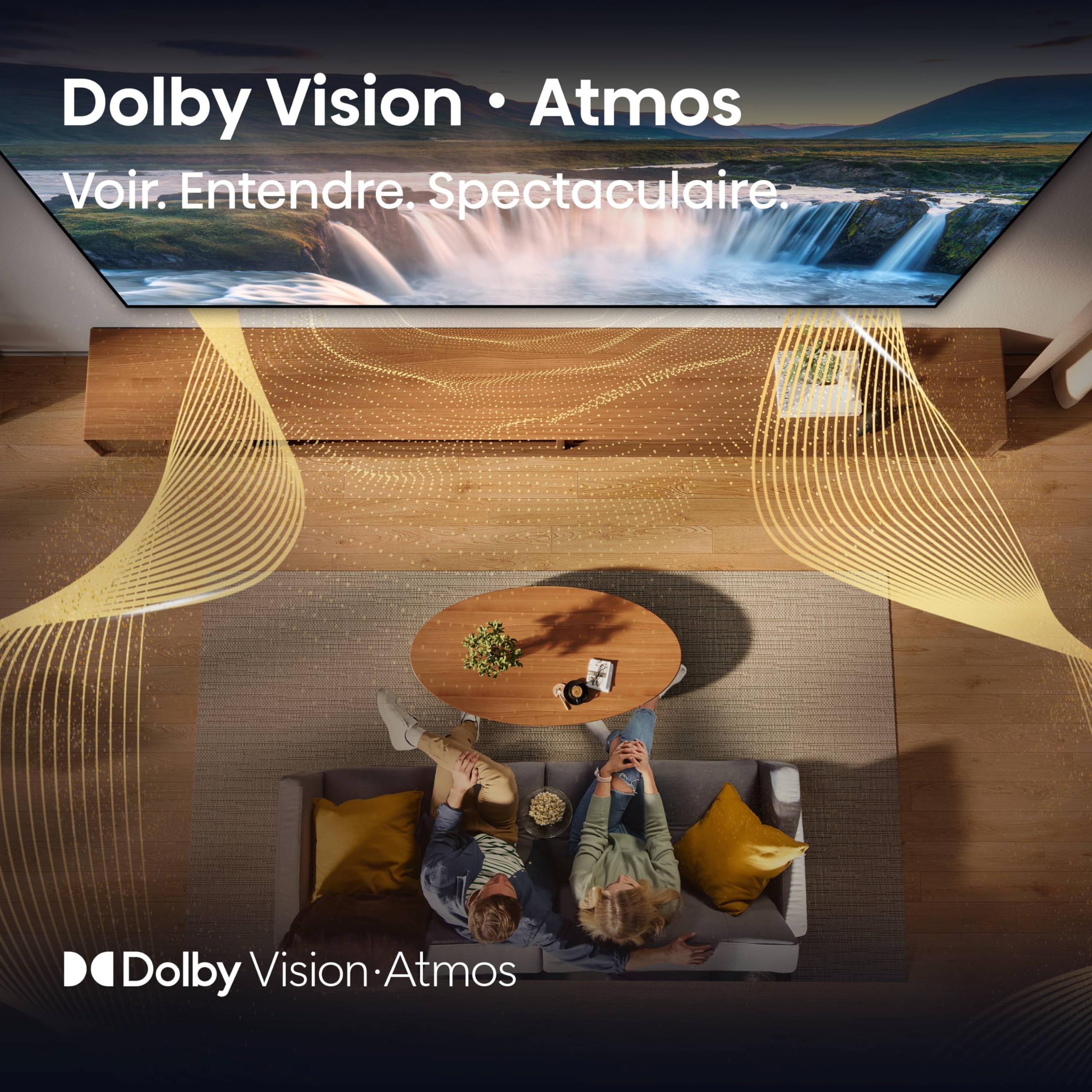 Hisense Smart TV 55 Pouces 55E7NQ QLED 4K UHD Téléviseur, Dolby Vision Atmos, Mode Sport IA MEMC, HDR, VIDAA avec Youtube, Netflix, Disney+, Canal +, Commande vocale Alexa