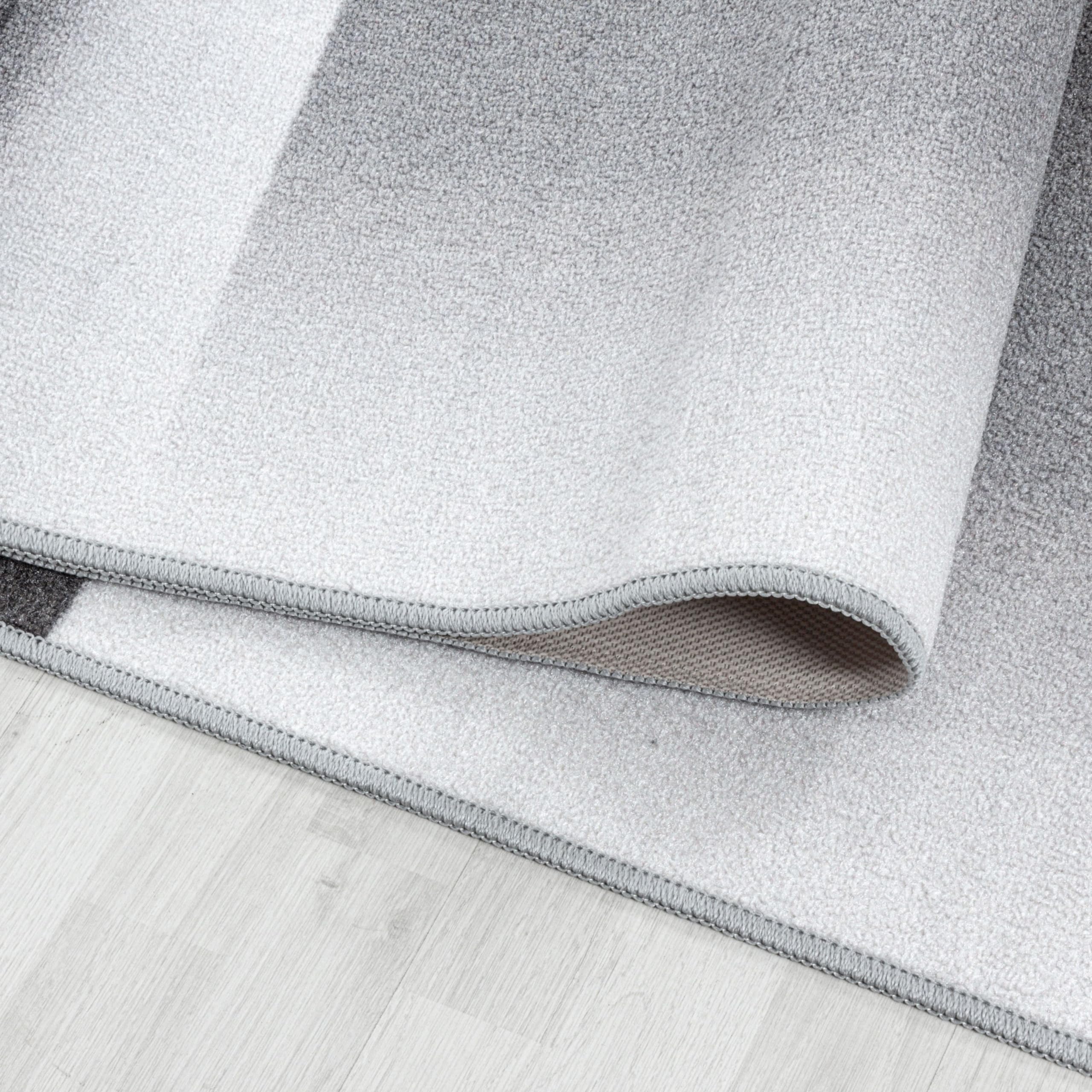 HomebyHome Alfombra para niños Pila Corta Diseño de la Copa de la Camiseta de fútbol Habitación de los niños de los bebés Suave y Lavable Rectangular Chico Gris, Color:Gris, Tamaño:160x230 cm