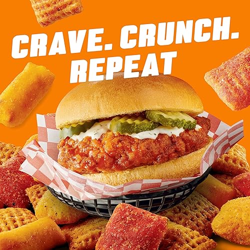 Miniatura 38 de Chex Mix Remix - Mezcla de bocadillos de pizza con queso, bolsa de aperitivos, tamaño familiar, 11 onzas