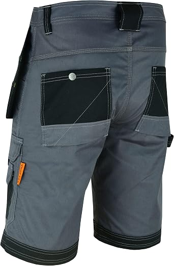 WrightFits Men Holster Work Shorts - Heavy Duty Safety Combat Cargo Summer Shorts - Multi Pockets - Triple Stitched - Durable Workwear
