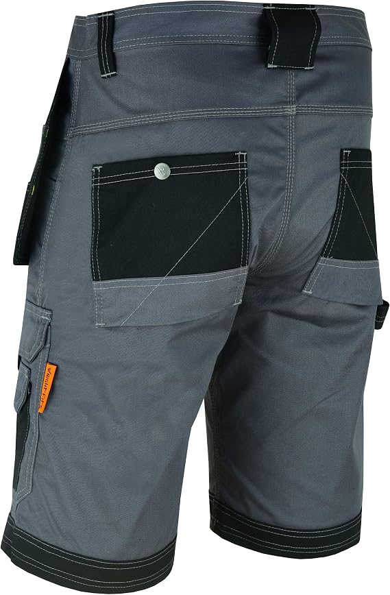 WrightFits Men Holster Work Shorts - Heavy Duty Safety Combat Cargo Summer Shorts - Multi Pockets - Triple Stitched - Durable Workwear