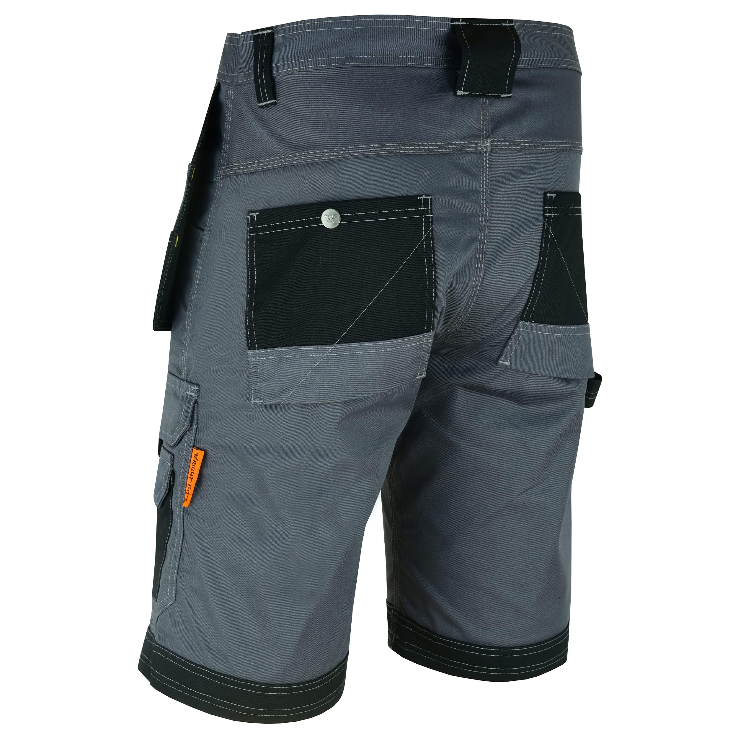 WrightFits Men Holster Work Shorts - Heavy Duty Safety Combat Cargo Summer Shorts - Multi Pockets - Triple Stitched - Durable Workwear — view 6
