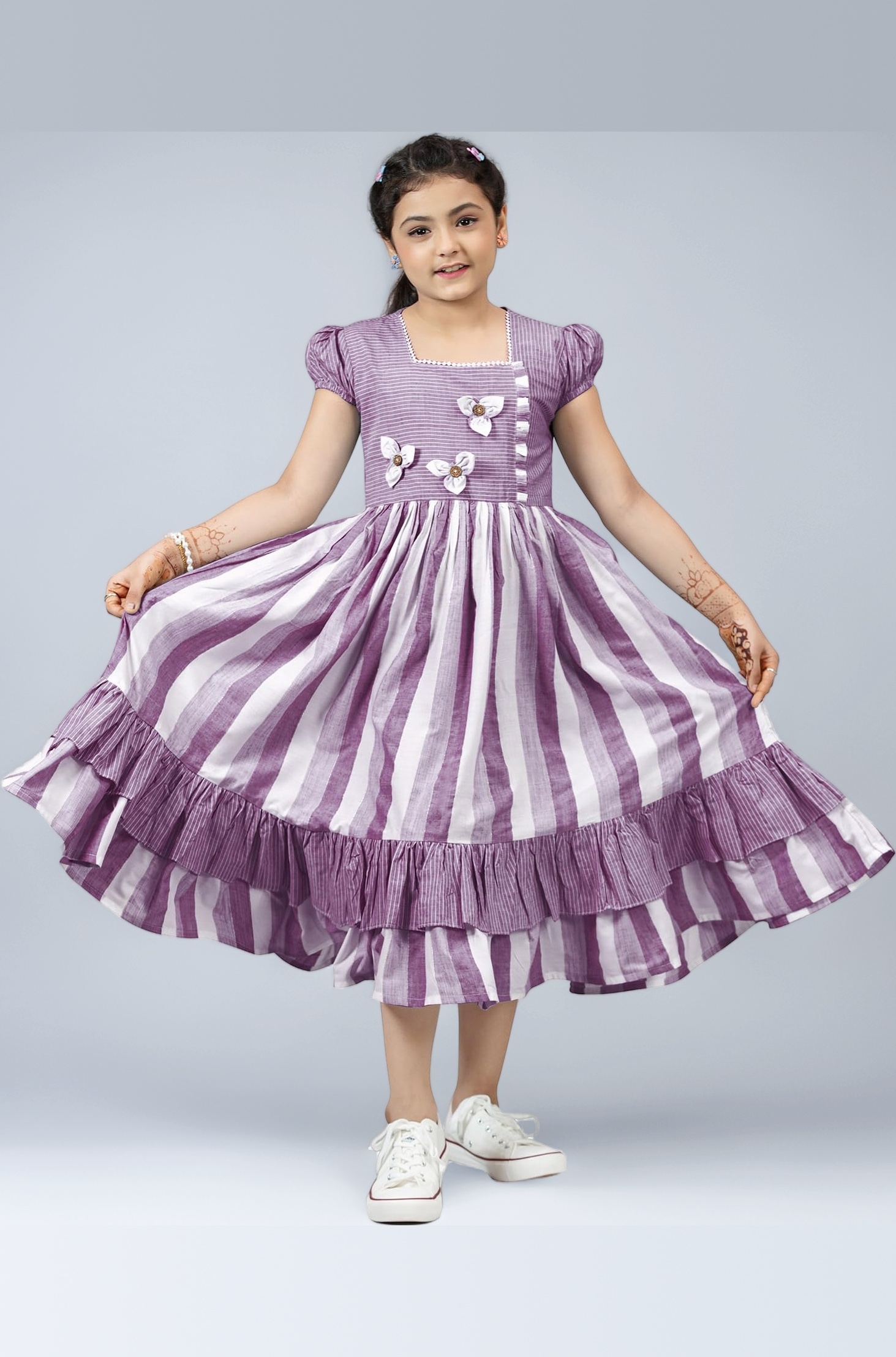 Fashion Dream Girls Cotton Printed Dress|Frock