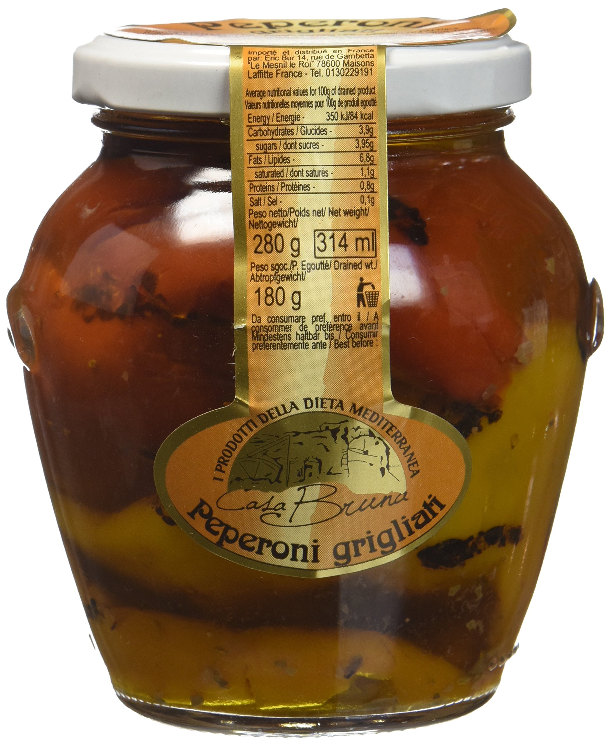 CASA BRUNA Poivrons à l'Huile Olive 280 g