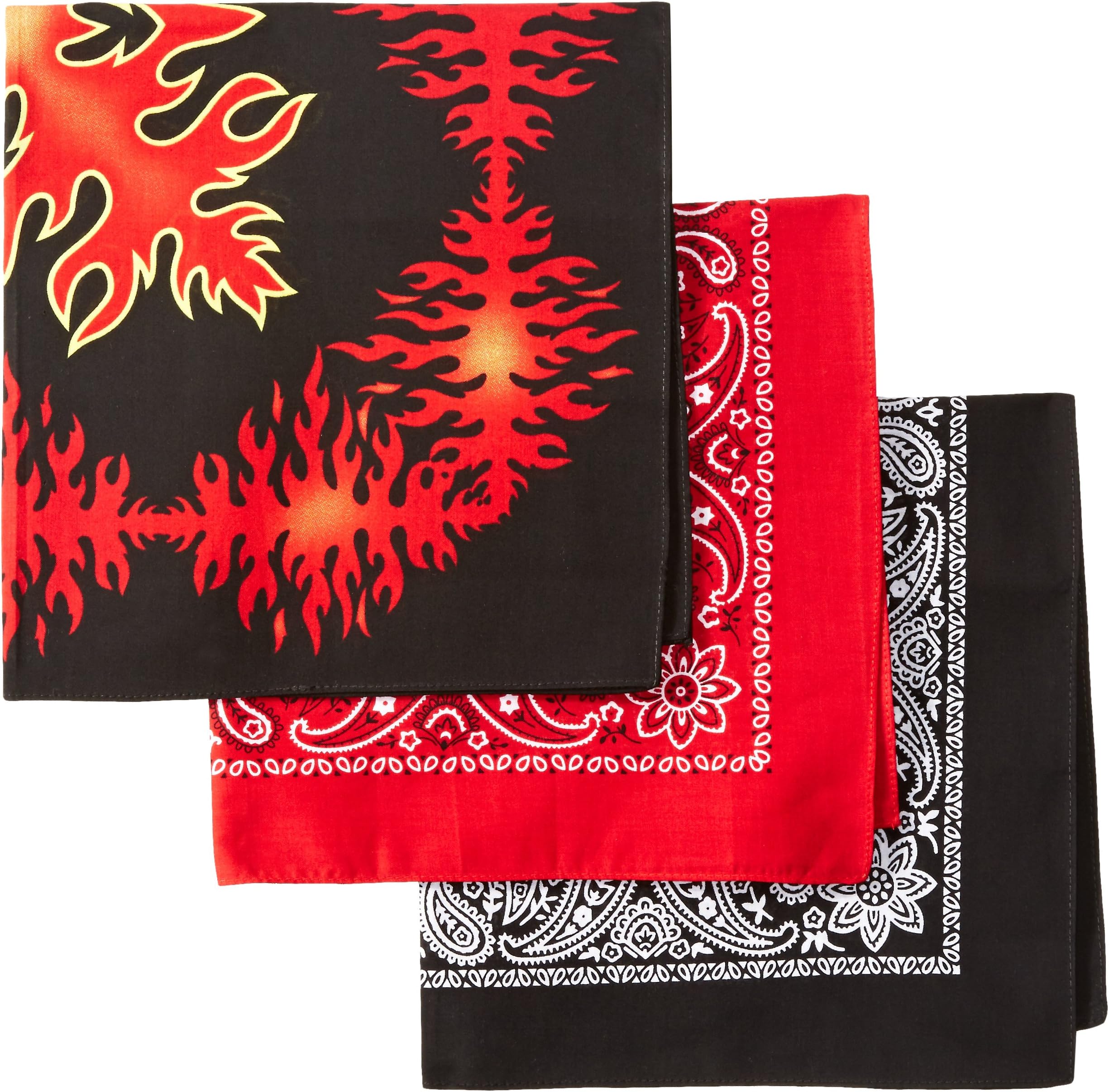 Levi's Men's 3 Pack Printed Bandana Gift Sets – Headband, Wrap, Protective Coverage (pack of 3)