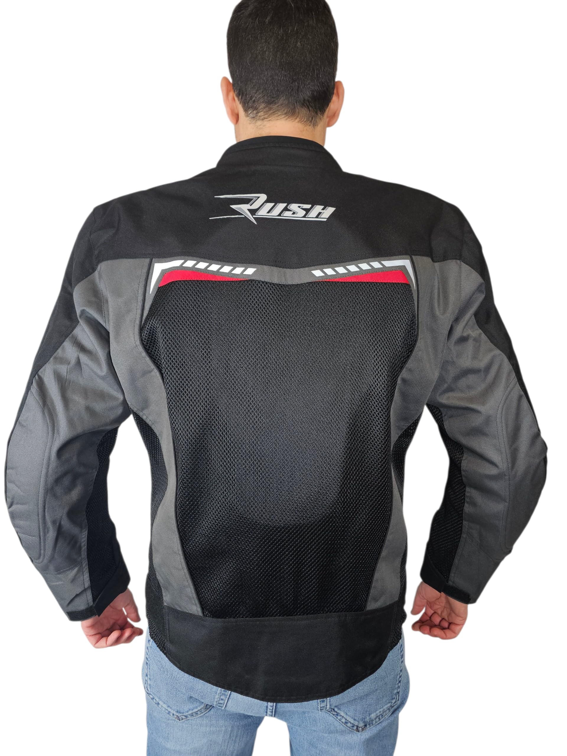 WinNet Giacca Giubbotto Moto leggero primaverile estivo Traforato traspirante Ventilato per l'Estate con Protezioni
