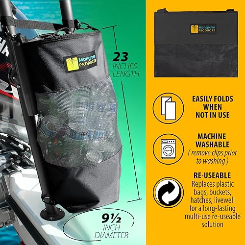 Miniatura 5 de Mangrove Products Bote de basura portátil para barco, bolsa de basura reutilizable, equipo de navegación, almacenamiento de barcos, accesorios de