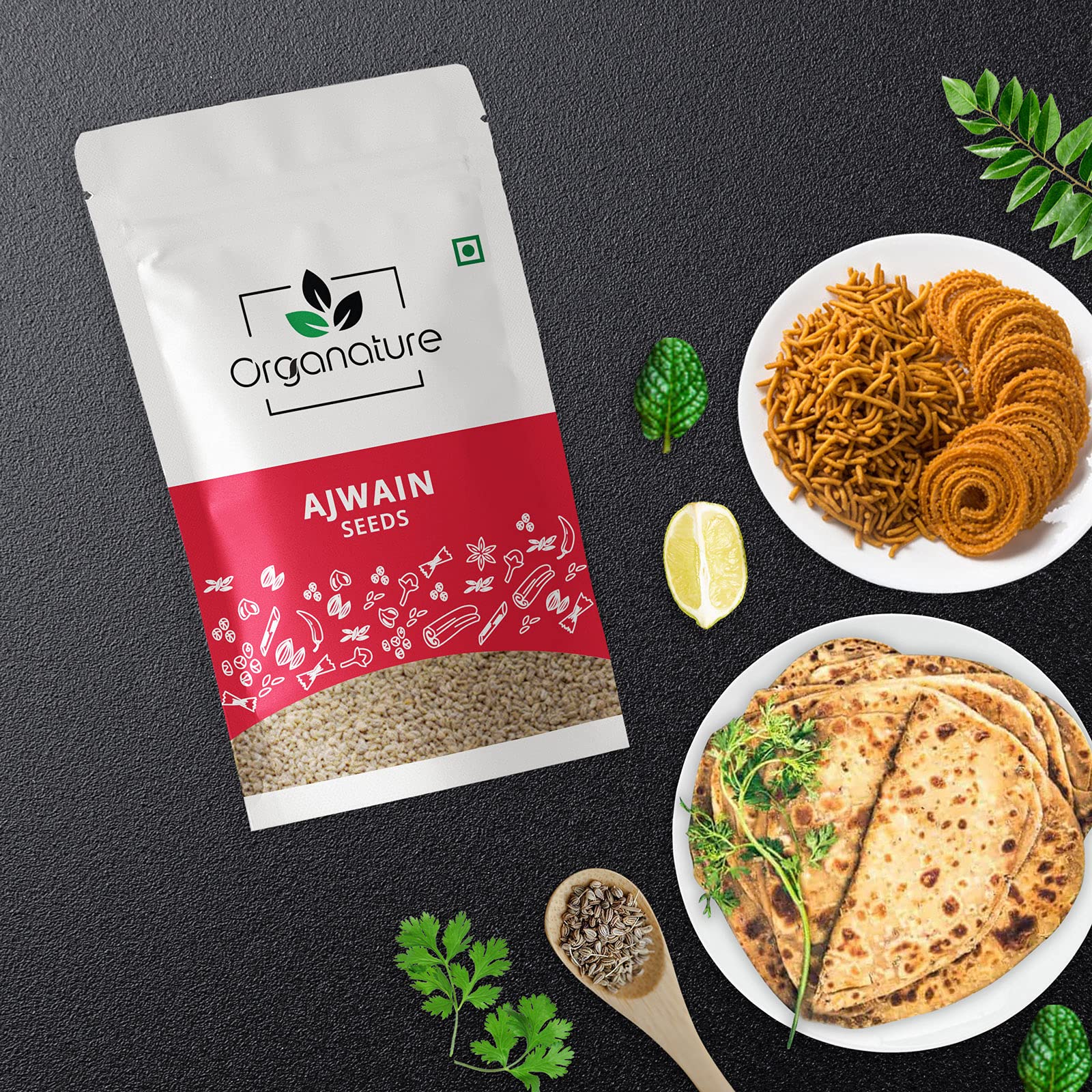 Organature Premium Fresh Whole Ajwain Seeds | Carom Seeds | Ajamo | Bishop's Weed Pack of - (400 Grams) - Image 3 thumbnail