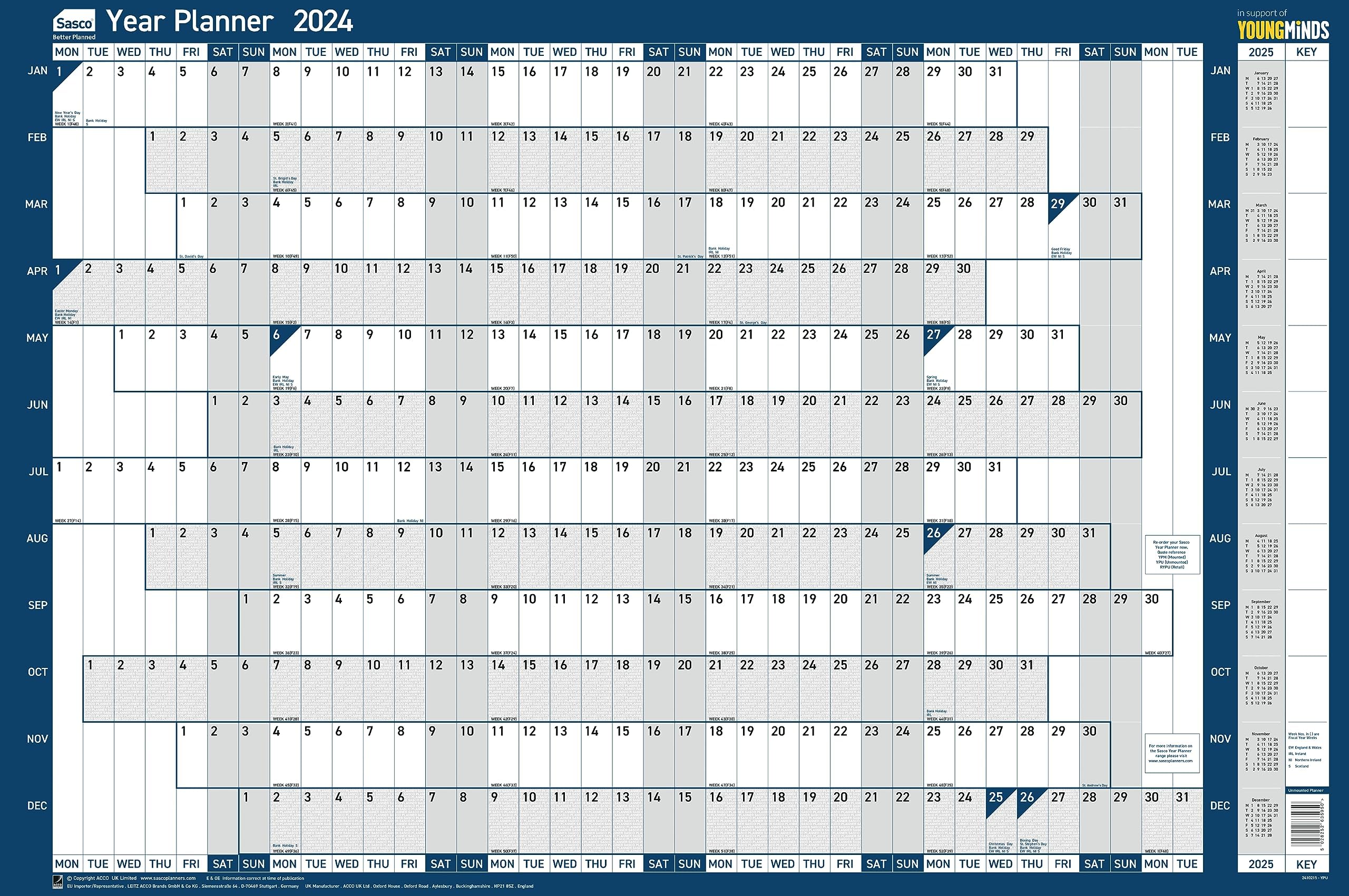 Sasco Year Planner Sticker Pack