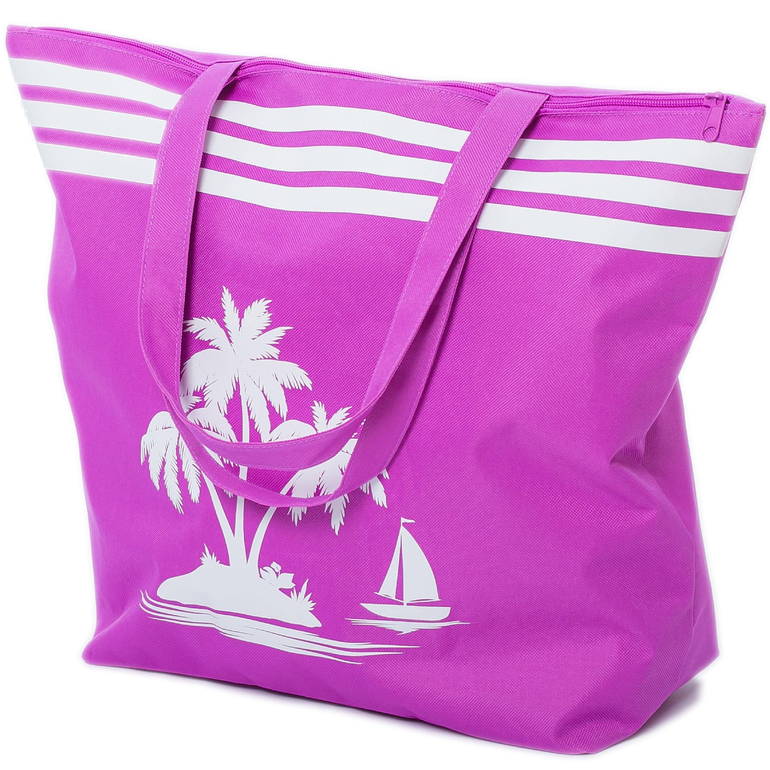 AIREE FAIREE Bolsas de Playa - Bolsa Piscina, impermeable con cremallera y bolsillos internos - Presenta un lindo diseño de impresión
