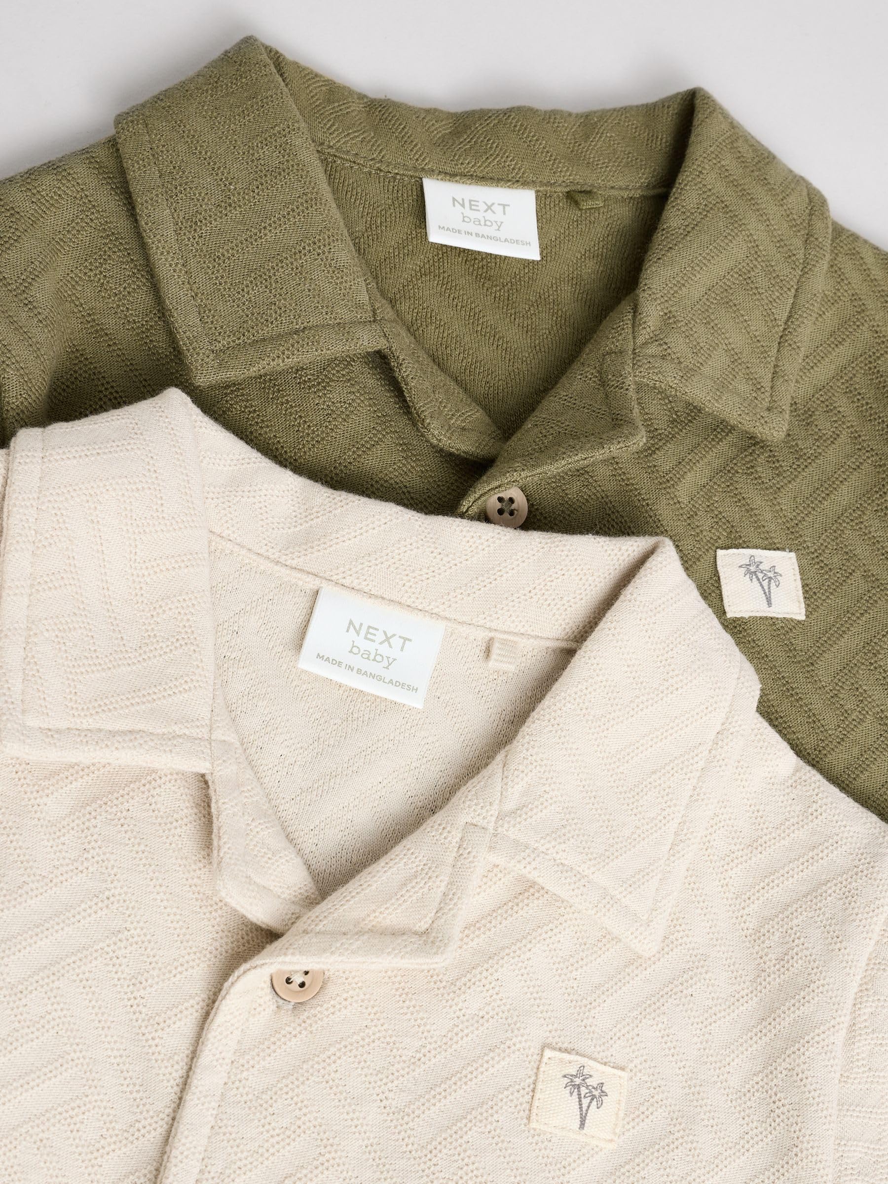 NEXT Bébé garçon Barboteuse texturées pour bébé, lot de 2