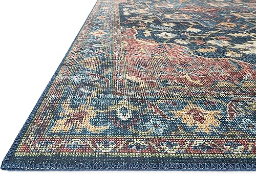 Miniatura 4 de Loloi II Colección Skye SKY-08 - Alfombra de área, 7'-6" x 9'-6", denimladrillo