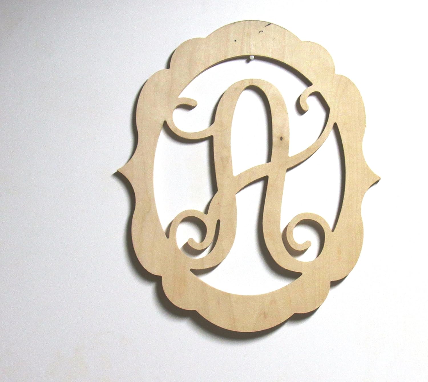 Paint Me Designs Unfinished Wood Frame with the Letter A