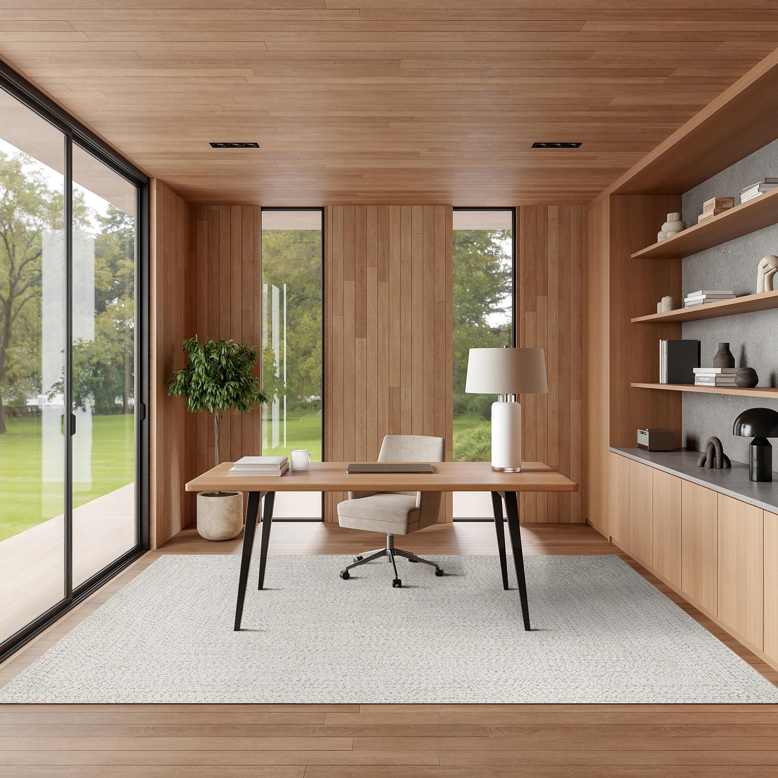 nuLOOM Wynn Braided Indoor/Outdoor Accent Rug, 2' x 3', Ivory