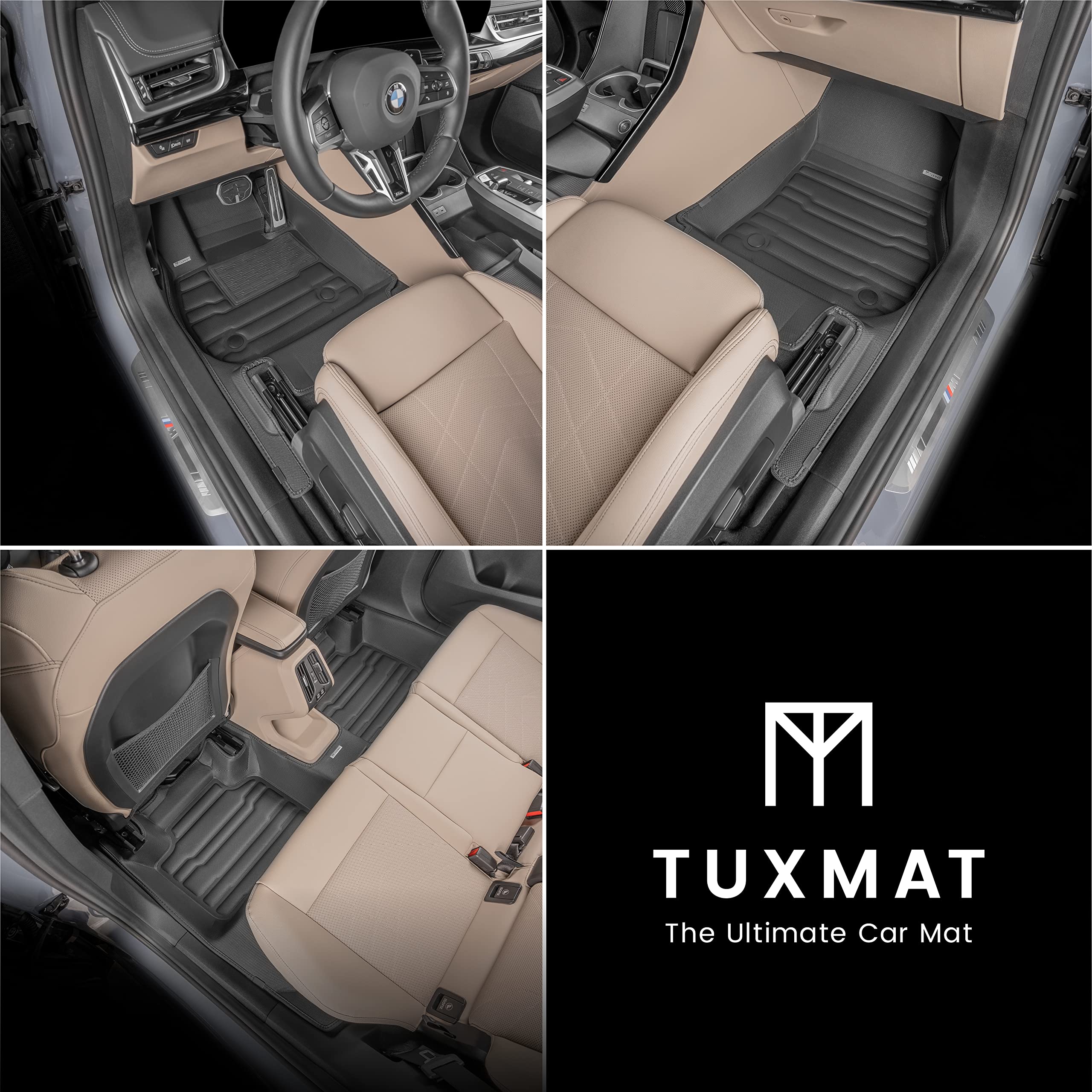 TuxMat Custom Floor Mats For Acura Integra (2023-2026 W/ Rear USB) - Max Coverage All Weather Liners