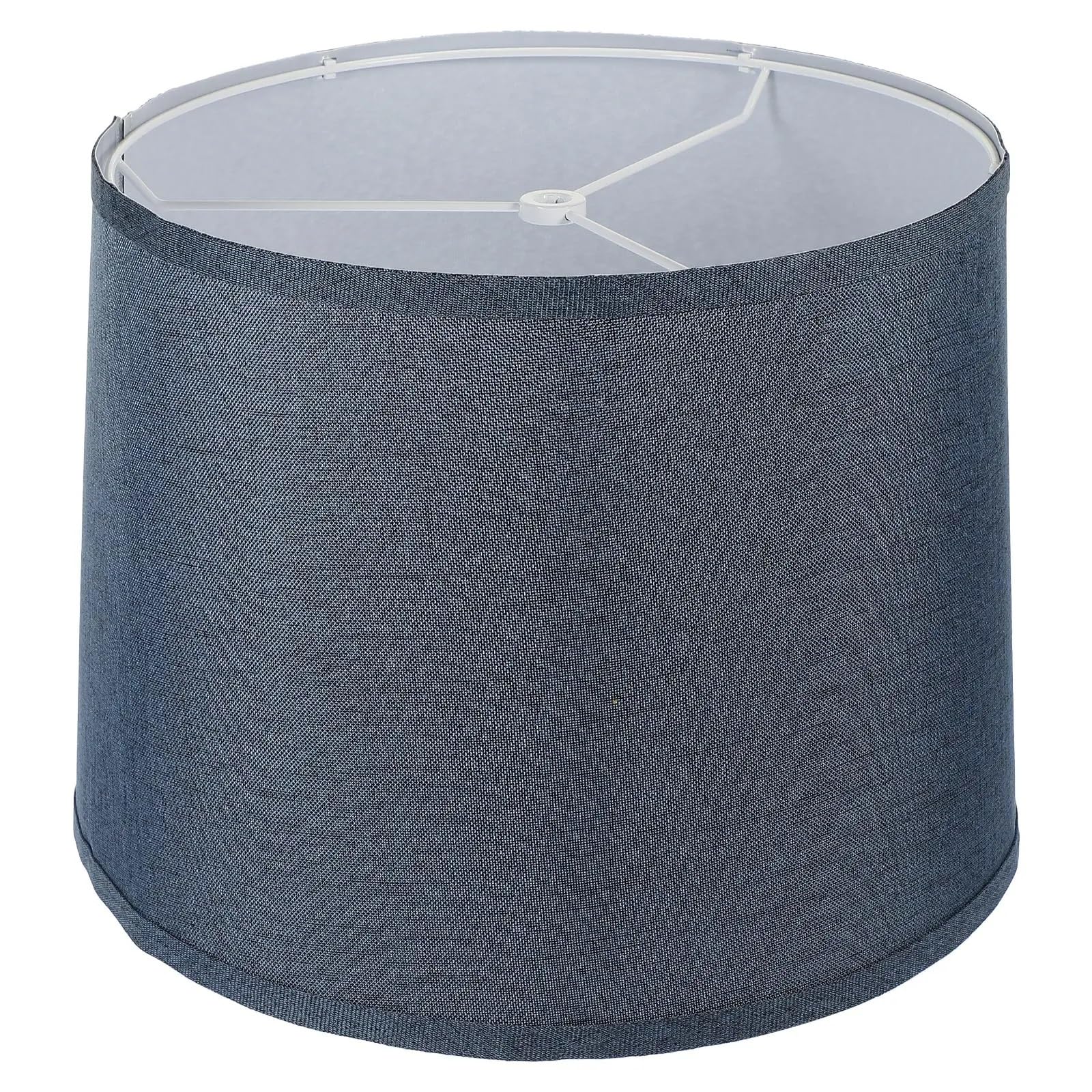 Rgoemhj Blue Round Linen Lamp Shade Table Shades For Lamp