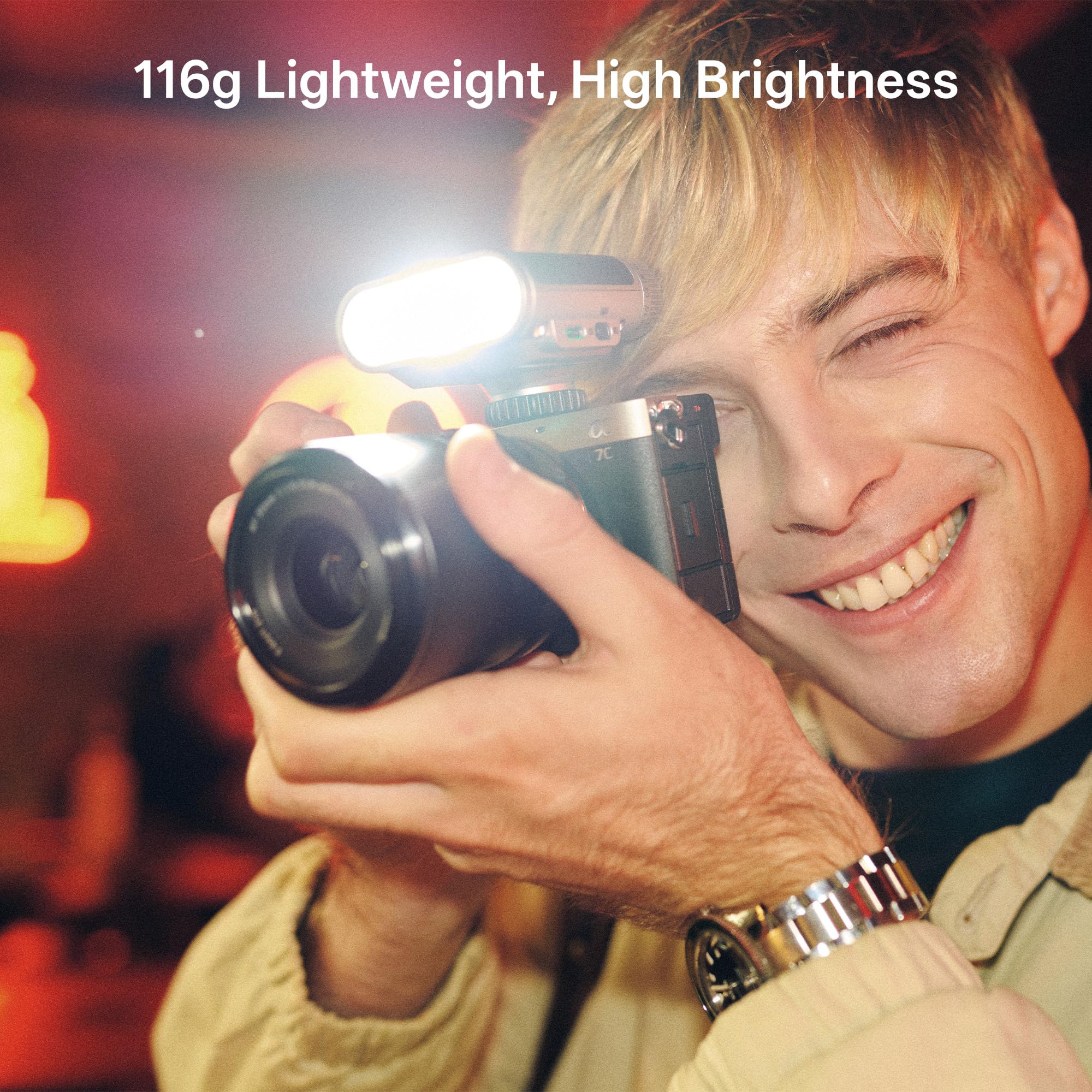 VILTROX Retro Speedlite GN12 Flash per Fotocamera 7 Livelli di Potenza 800mAh S1/S2 Sony Fujifilm Canon Olympus
