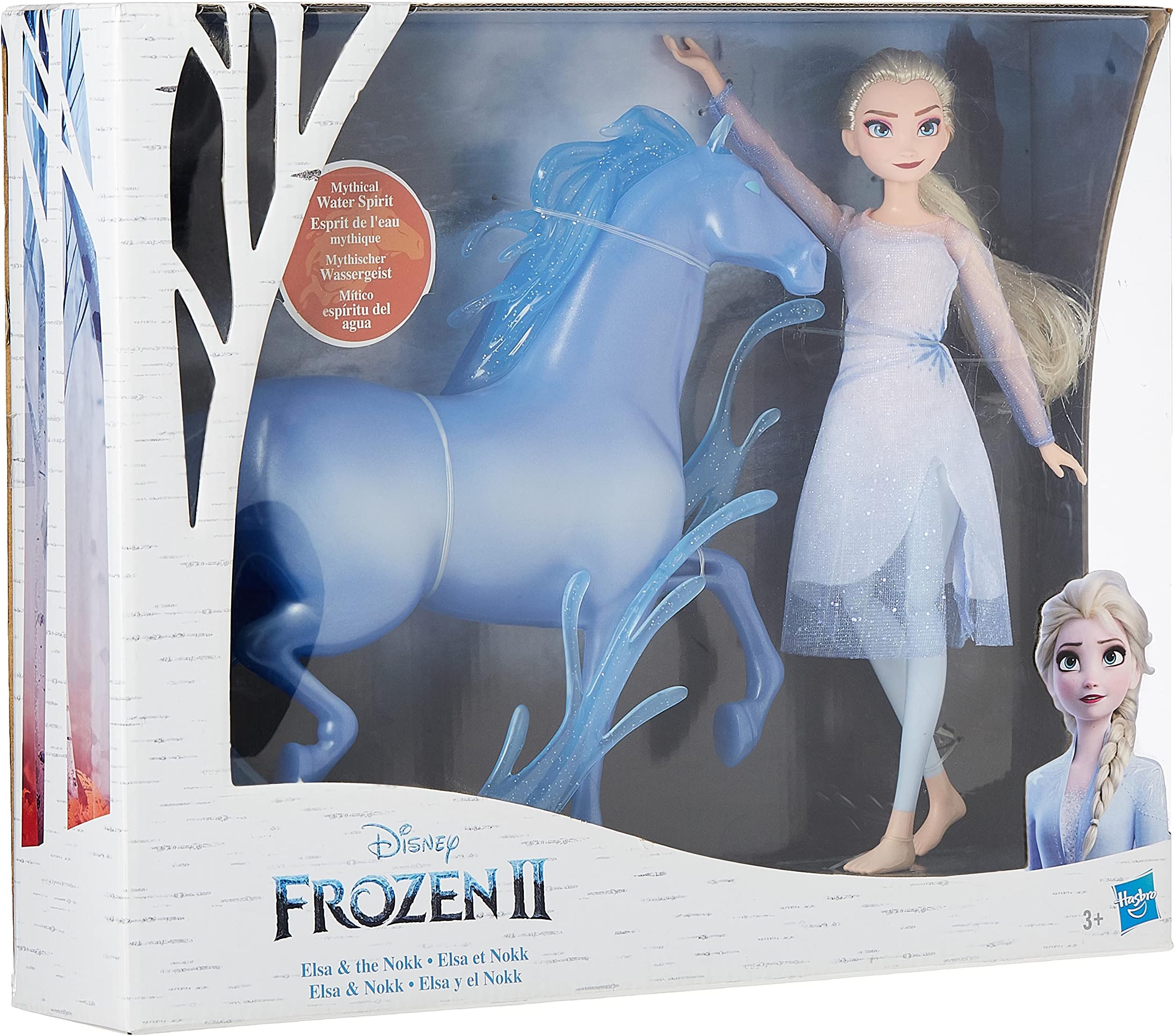 Hasbro Disney FROZEN Elsa Fashion Doll and Nokk Figure Inspired by 2, Multi-Colour