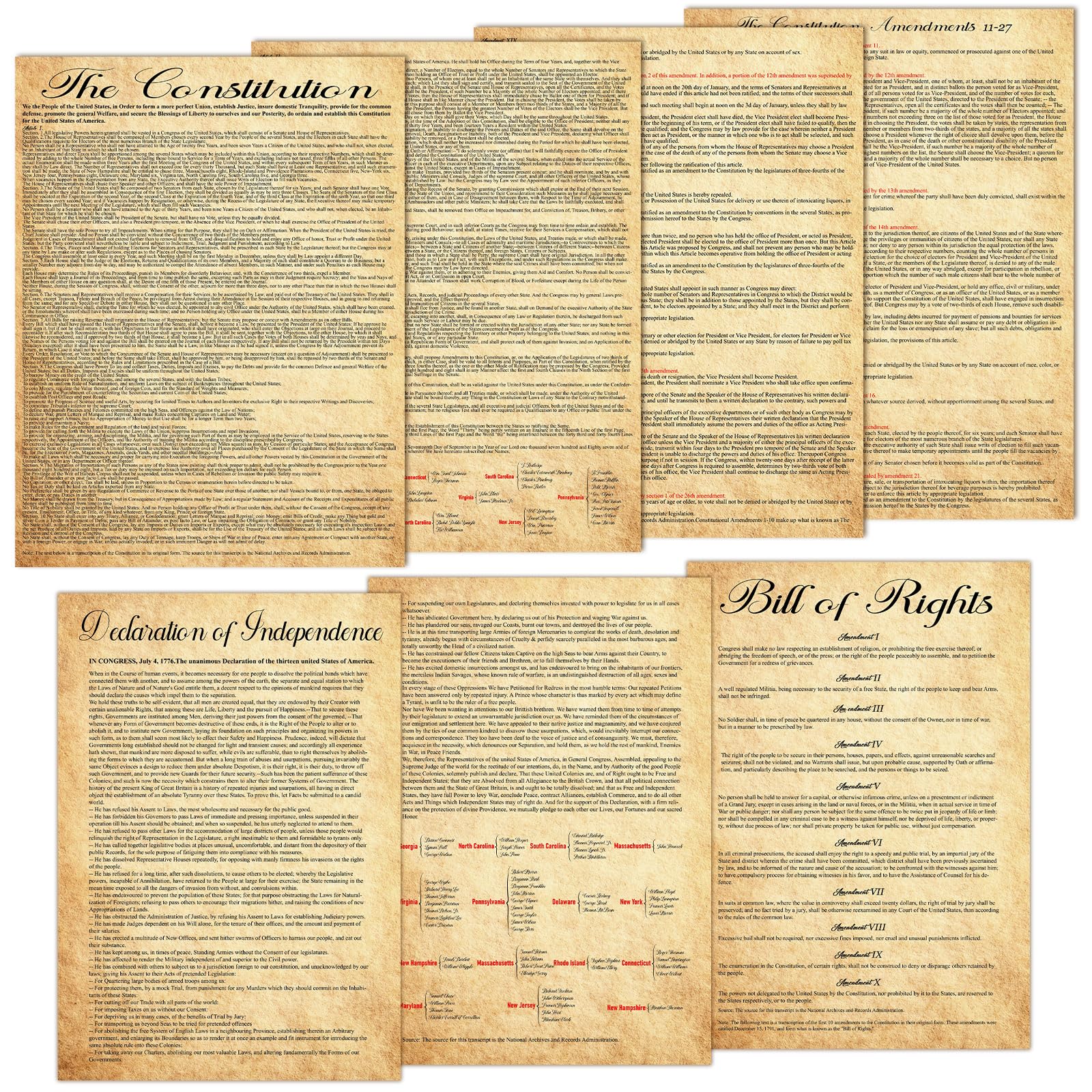 Affiches documents fondateurs américains pour simplifier les cours d'histoire - 8