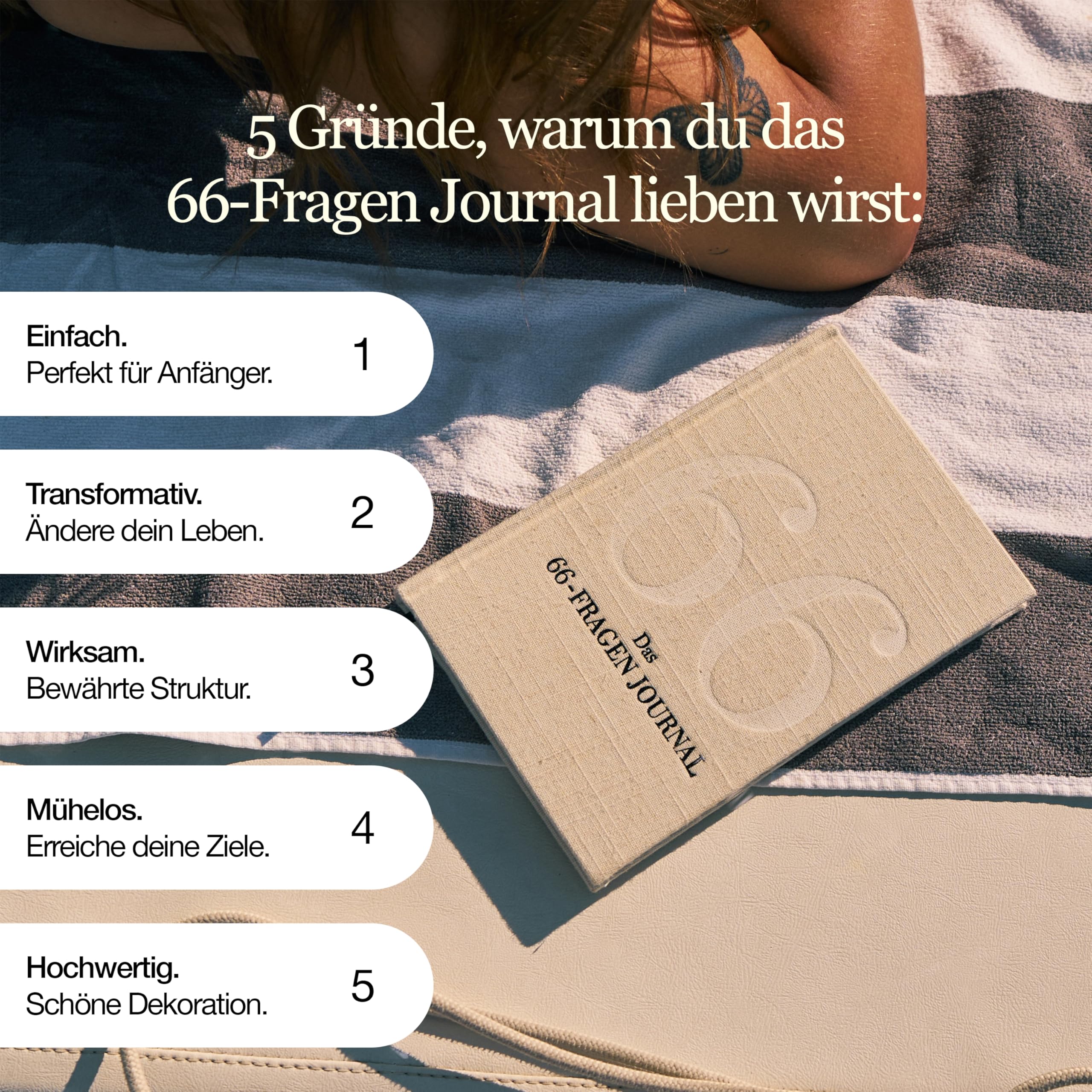 Das 66-Fragen Journal - Das Original | Mit 66 Reflexionsübungen zu mehr Selbstbewusstsein, Klarheit und innerer Stärke