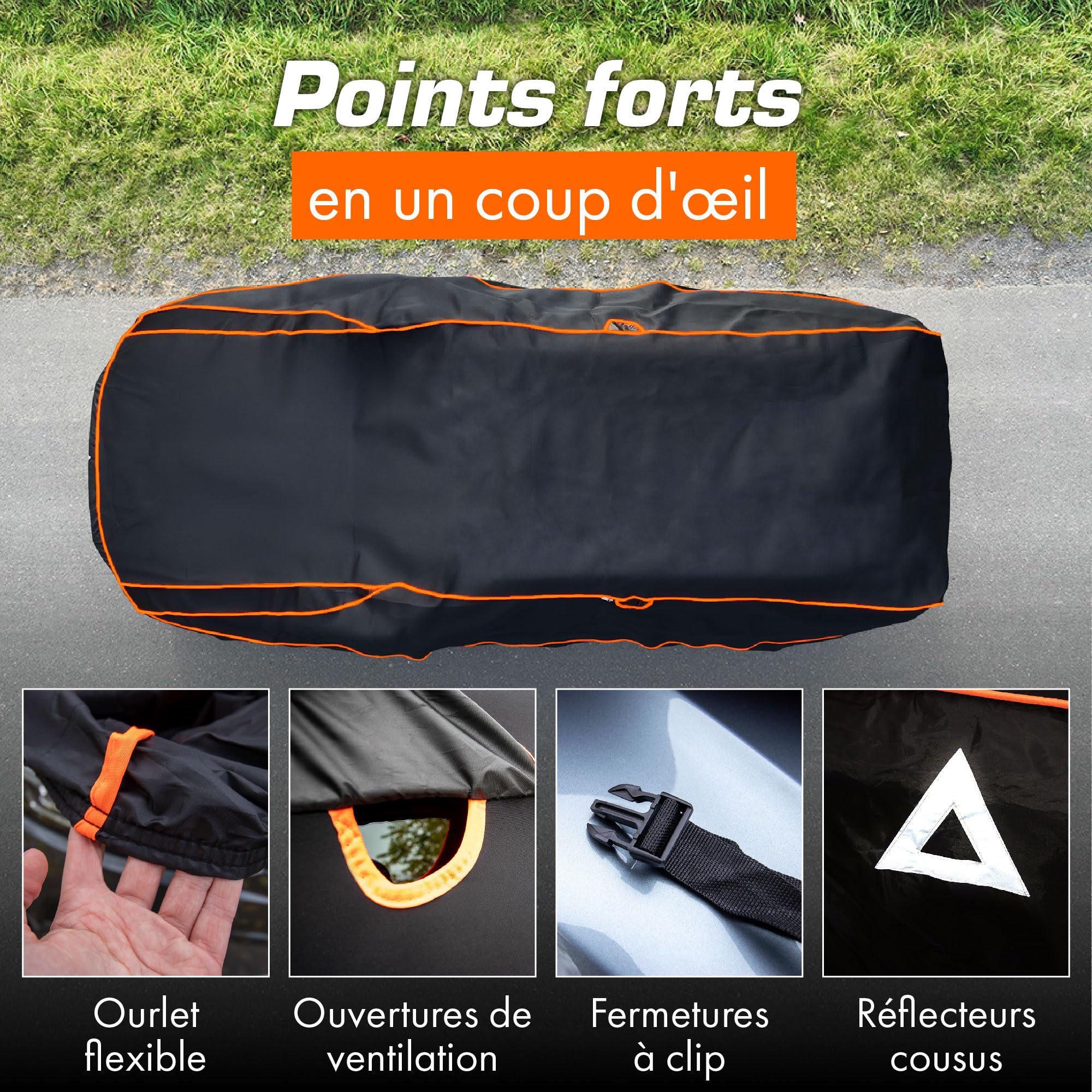 Upgrade4cars Bâche de Protection Voiture Extérieur Anti-Grêle Version 2026