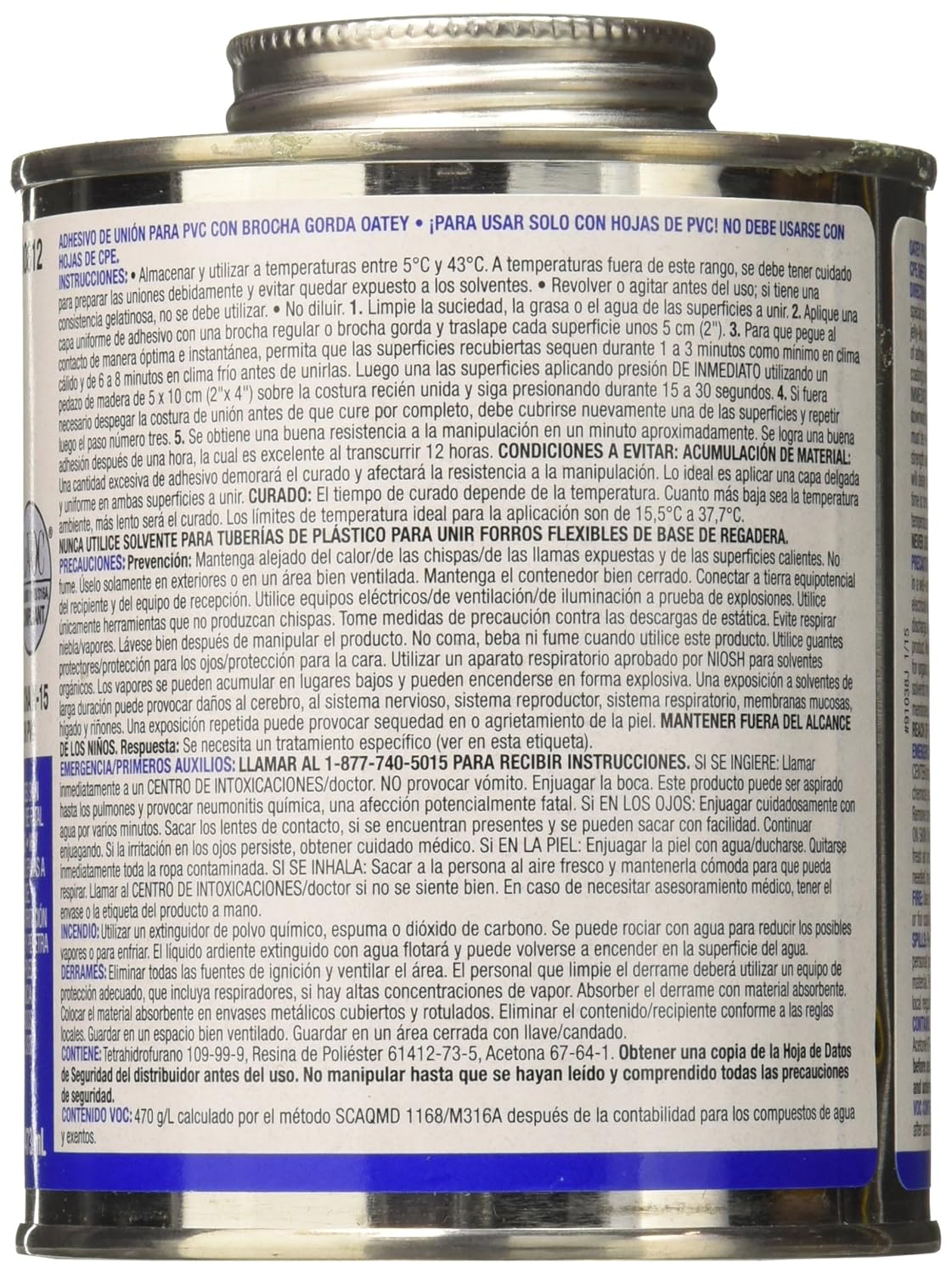 Oatey LO-VOC X-15™ PVC Solvent