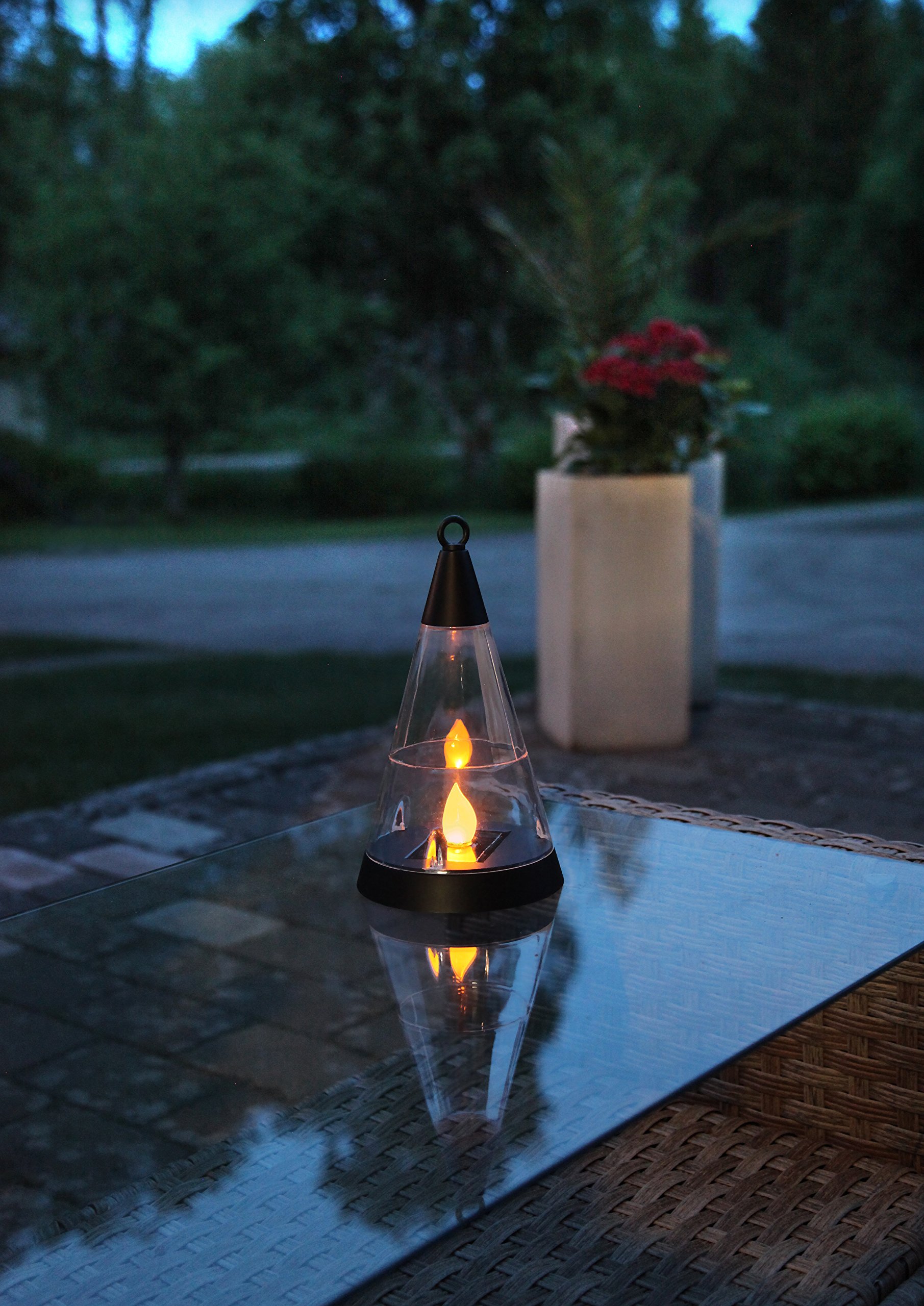 Star Solarfackel 'Flame' – Solarbetriebene LED-Fackel Im Feuer-Look, 79 Cm Hoch, Schwarz, Für Garten Und Terrasse