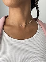 Vista 43 de Gargantilla de piedra natal – Regalo de cumpleaños, regalo para niña, mujer, amiga, hija, esposa, mamá, ella, joyas de piedras preciosas para uso