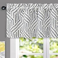 Vista 16 de DriftAway Cenefa de Lino Estilo Granja con Forro de Doble Capa con Aislamiento Térmico para Oscurecer la Habitación, Cenefas Opacas para Ventana