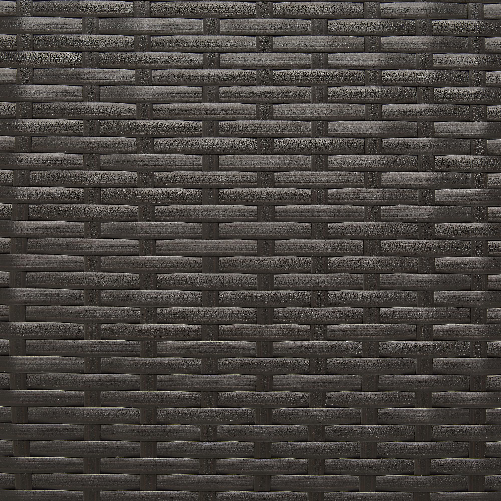 Beliani Coffre de Rangement Extérieur 155 x 75 cm en Rotin Marron Idéal pour Stockage d'Accessoires de Jardin et Coussins Durable et Décoratif