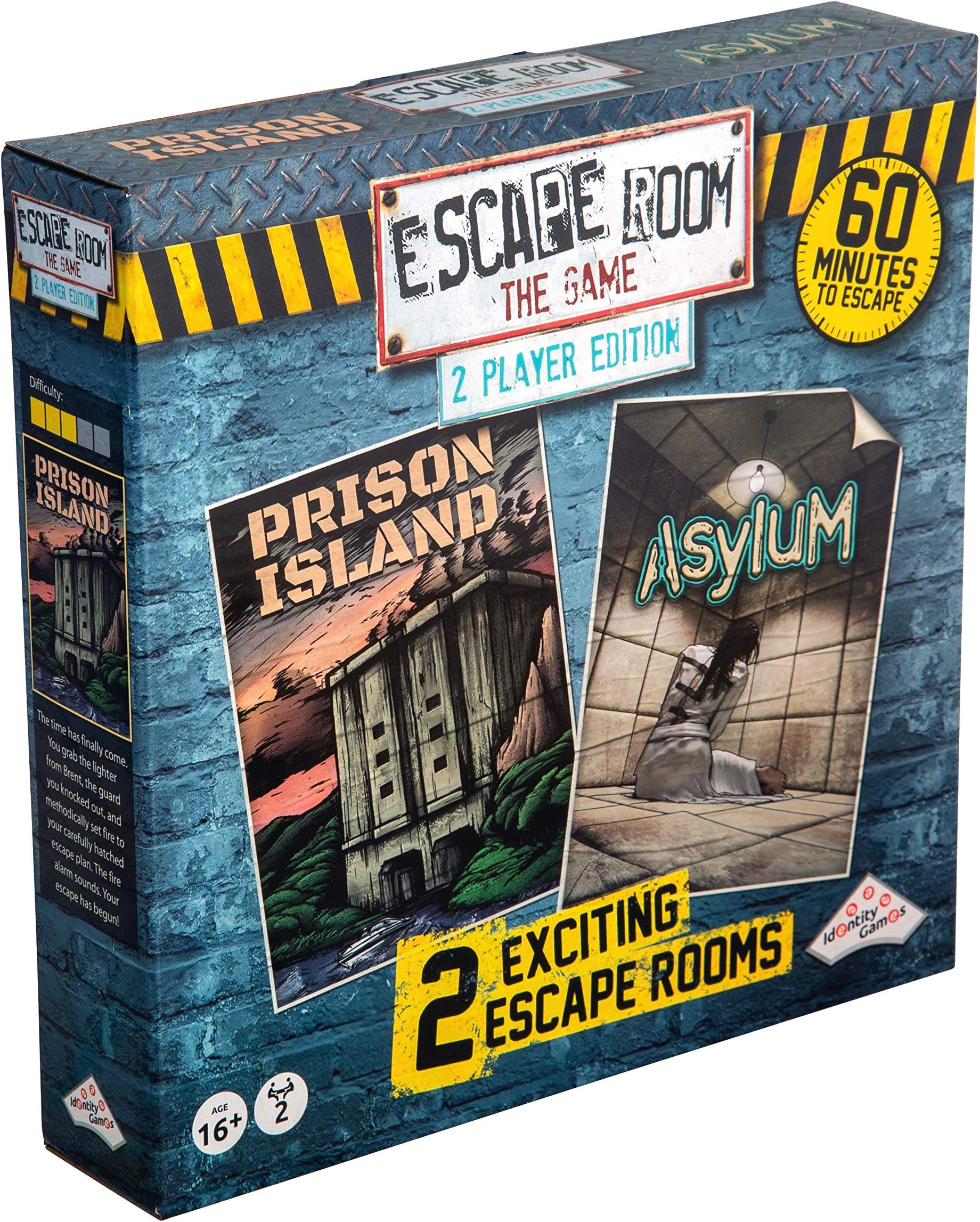 Escape Room The Game – 2 Player Incarceration Edition with 2 Games | Solve The Mystery Board Game for Adults and Teens
