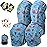 Soft-Style Kids Knee and Elbow Pads with Bike Gloves, Flexible Impact-Resistant Gear for Ages 2-11, Designed for Balance Bikes, Roller-Skating, and Skateboarding (Dinosaur, Small)