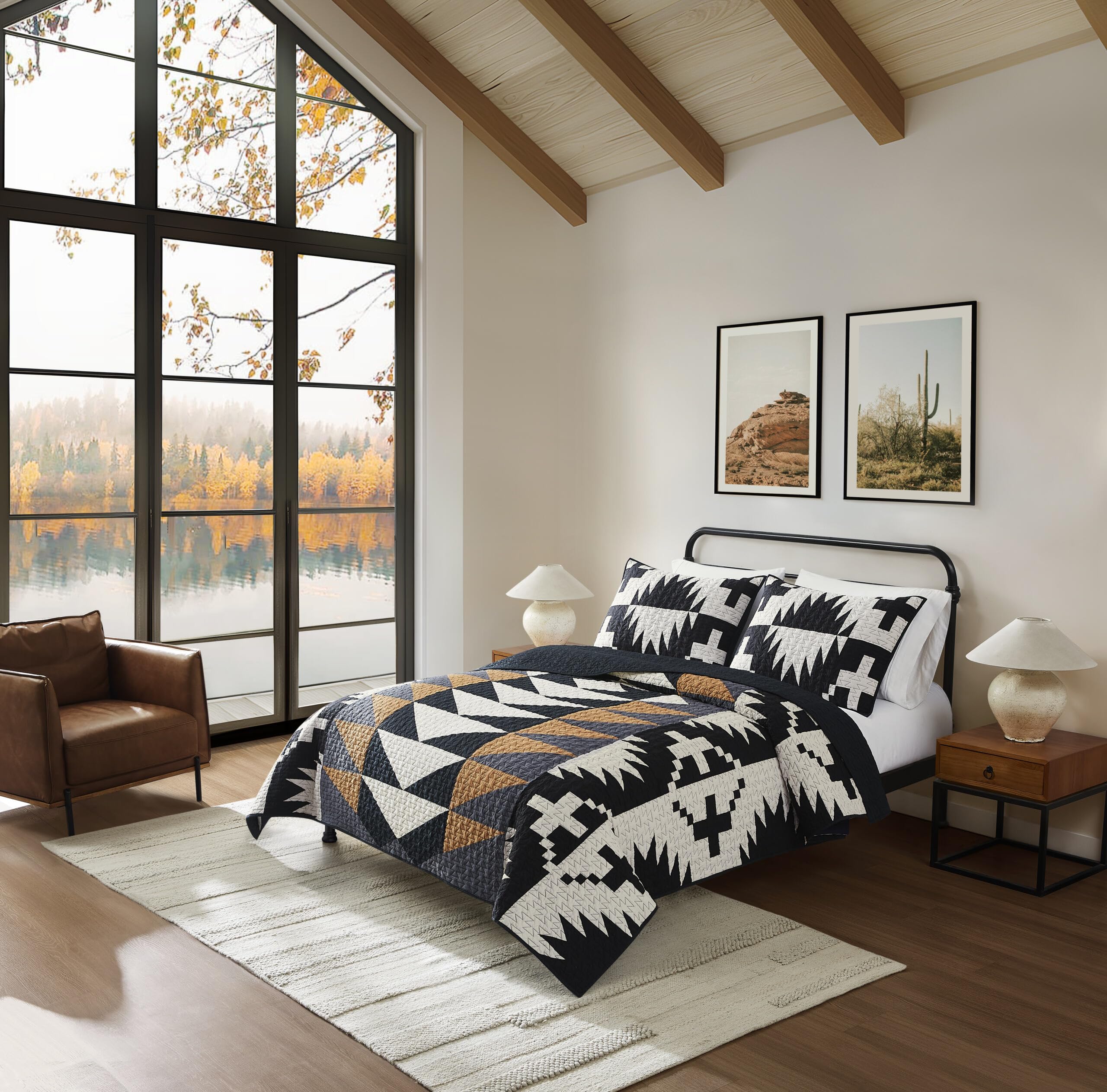 Amazon.com: Pendleton Spider Rock Quilt Bedding Set - 3-Piece