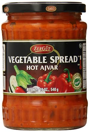 Zergut Ajvar, Hot, 19 Ounce