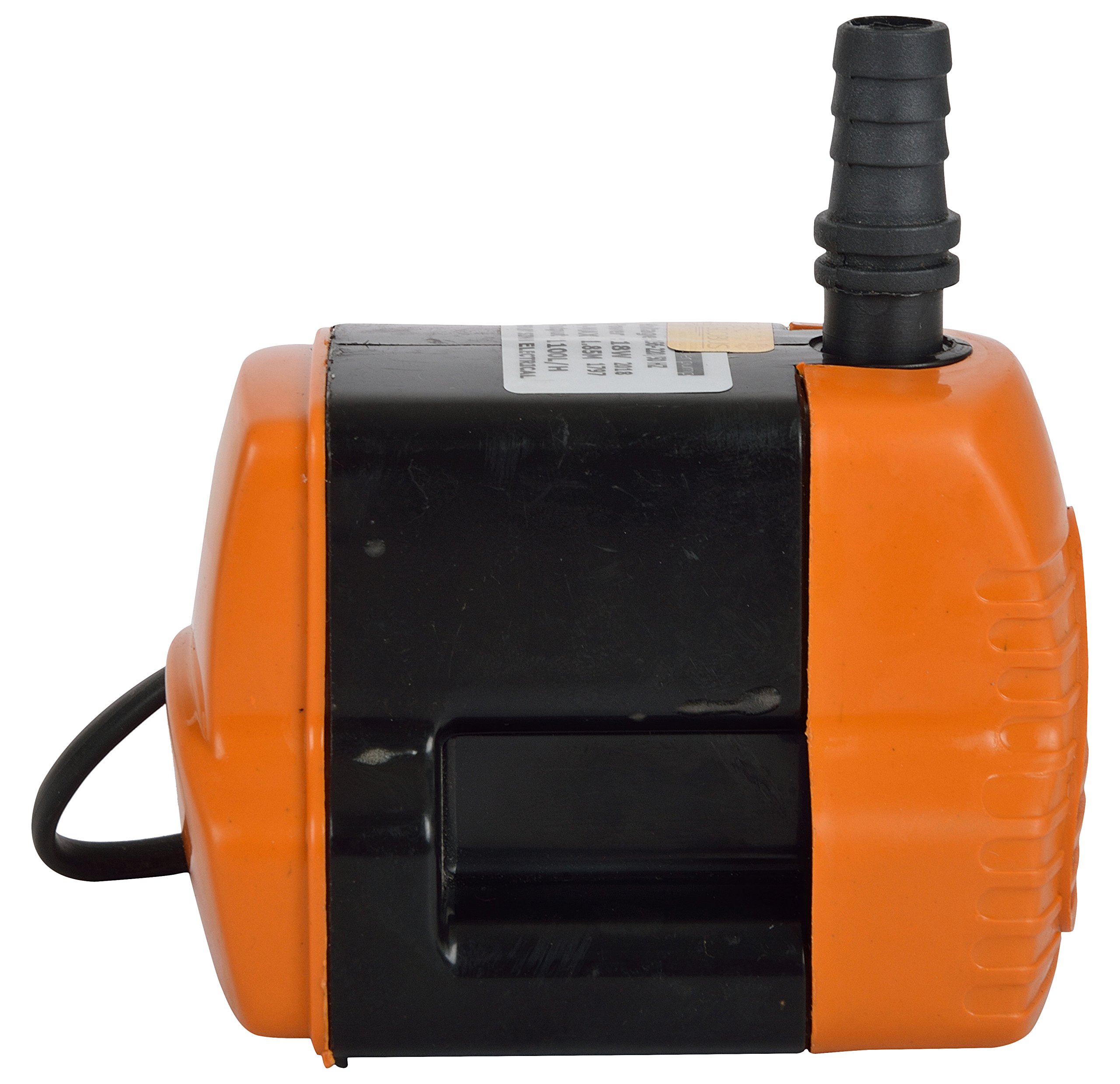 GLOBUS 336 Submersible Water Pump (Orange and Black) with FREE 2 PIN SOCKET 2