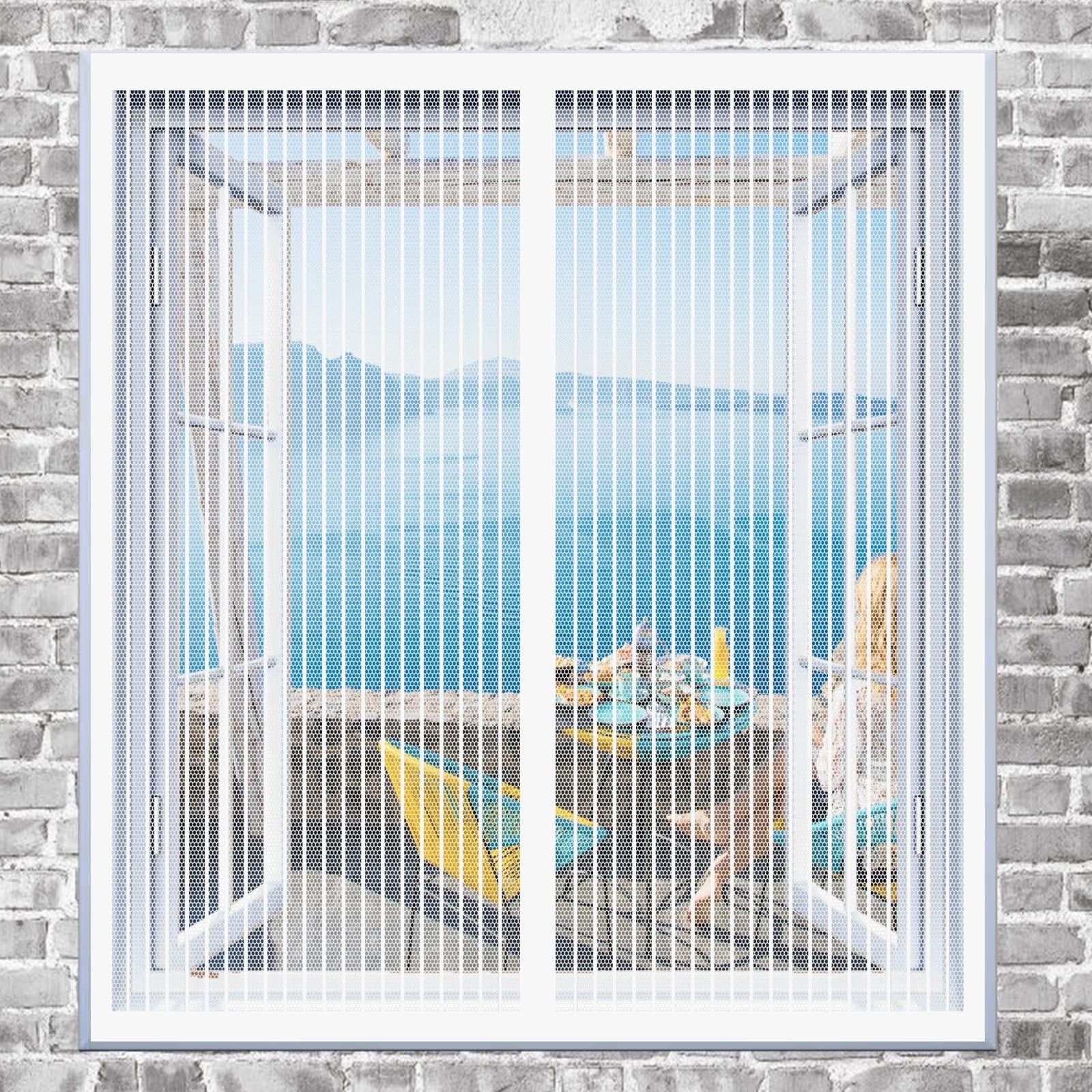 Doguo White Insect Mesh Window Insect Screen 120 X 50 Cm Magnetic Fly Screen Window Mosquito Bug Protection Without Drilling Easy To Install Fly Net For Windows For Windows Doors Patio,