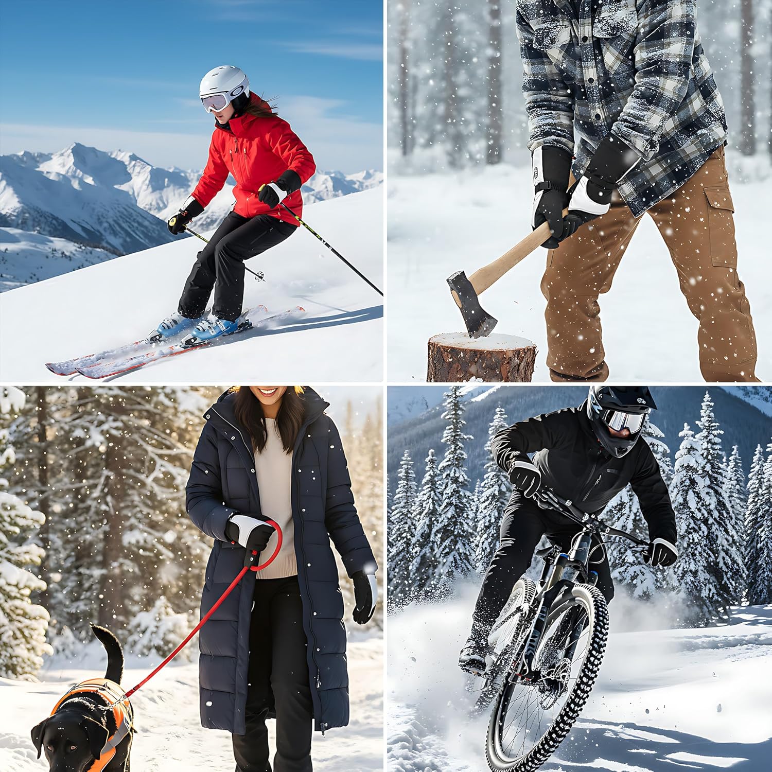 Heated Gloves for Men, Rechargeable Electric Heated Winter Work Gloves, Touchscreen, 3000mAh Keep Warm for 8.5-9.5 hrs, for Travel Skiing Working Hunting Walking The Dog Fishing, Riding Heated Gloves - Image 9