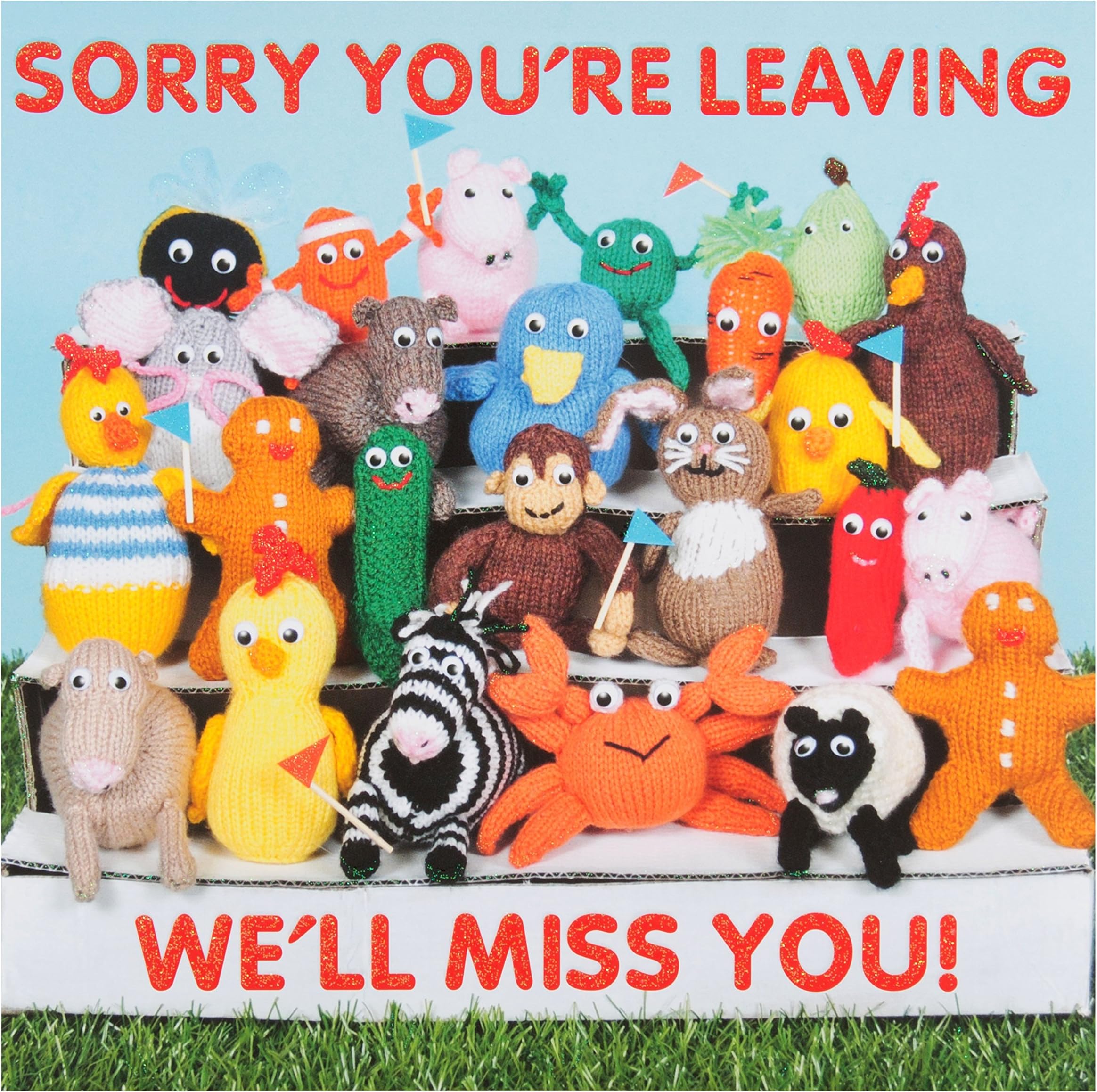 Noel Tatt Good Luck Card - Goodbye Good Luck We'll Miss You with a Foil ...